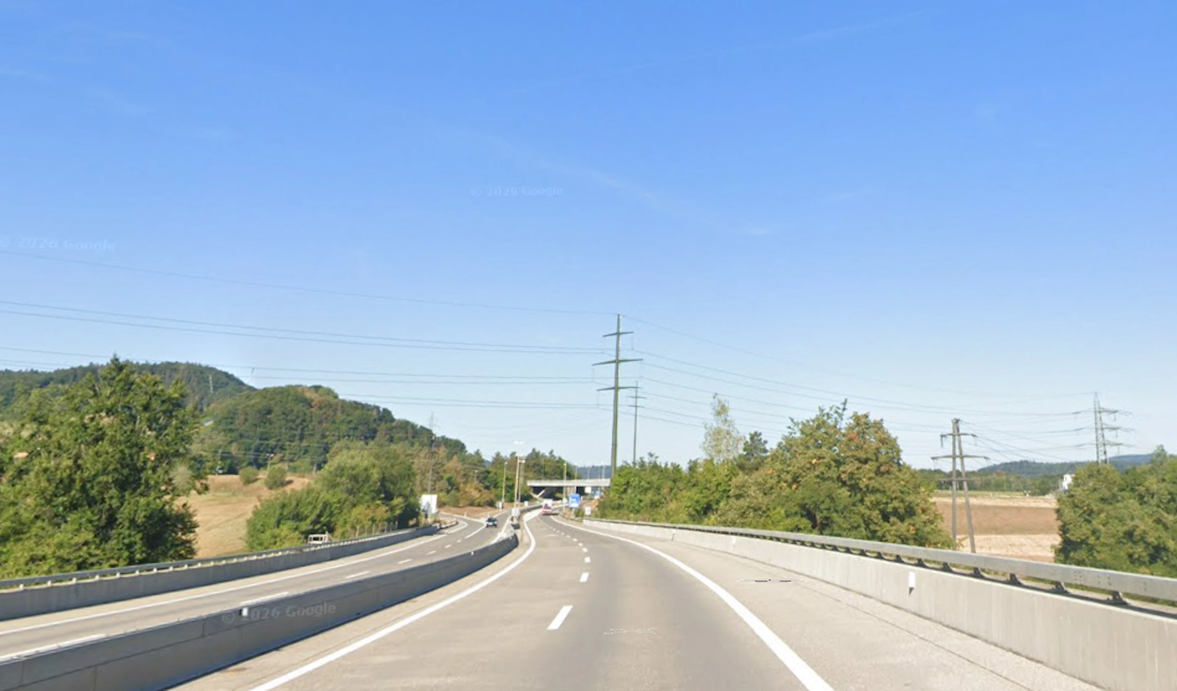 Die A50 zwischen Bülach und Weiach wird abklassiert.