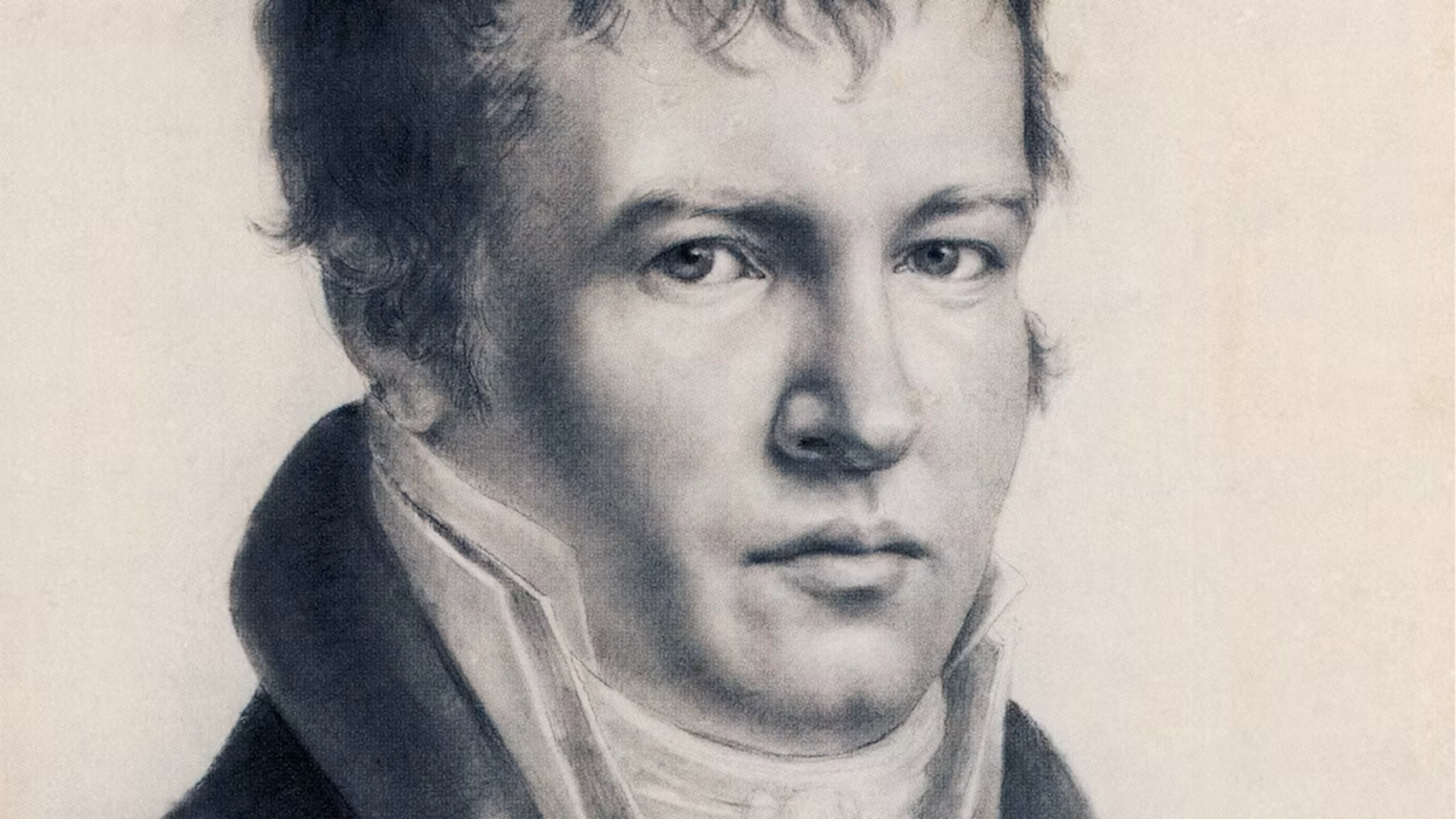 À 34 ans, Alexander von Humboldt rend visite au président Thomas Jefferson à la Maison Blanche. Ce naturaliste allie curiosité scientifique et analyse sociale – et perçoit, dans ce pays de la liberté, la contradiction que représente l'esclavage. Portrait de Joseph Karl Stieler (1843).
