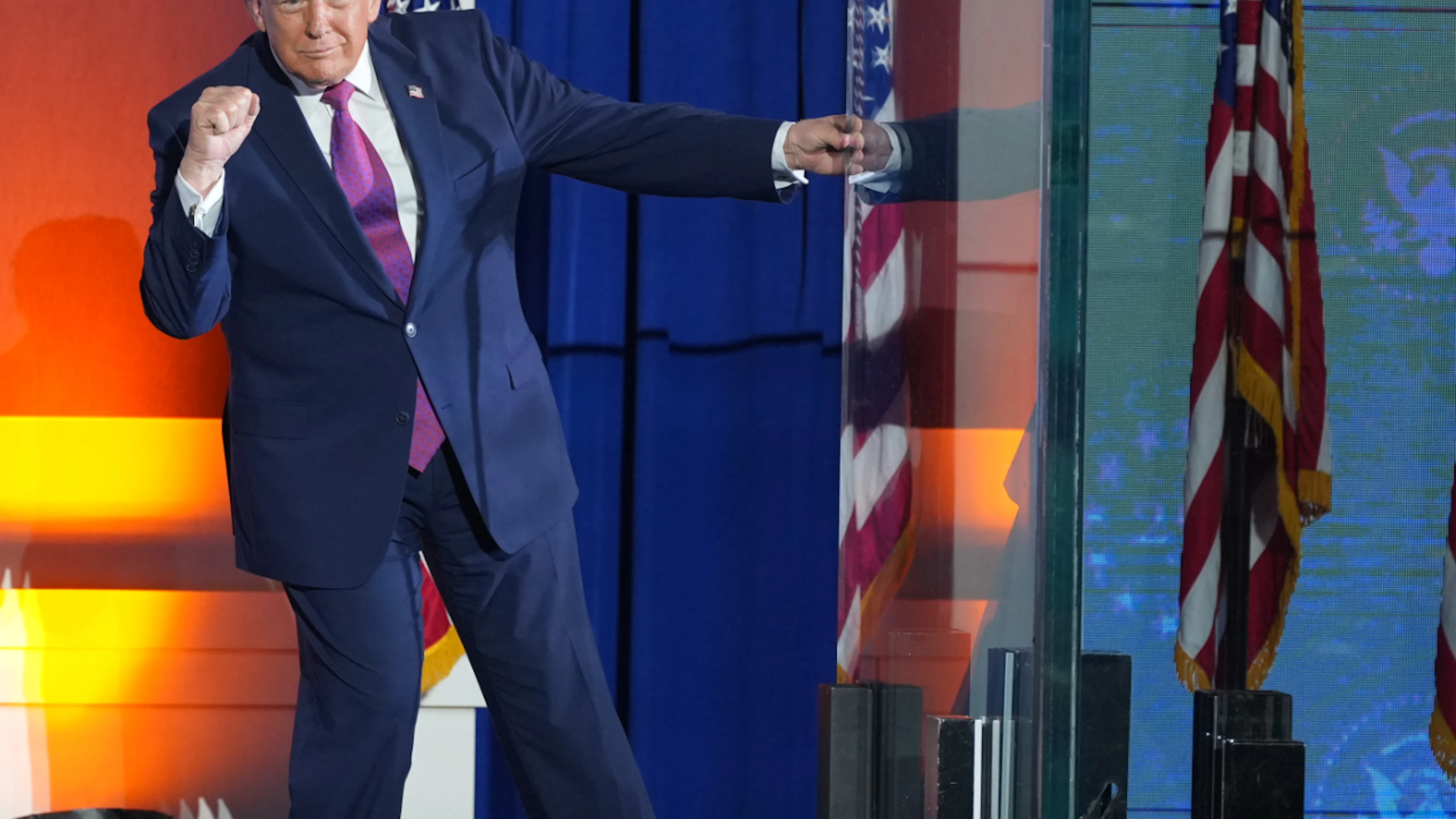 Dans un discours ultra-patriotique, Donald Trump a dressé le portrait du «miracle» américain.