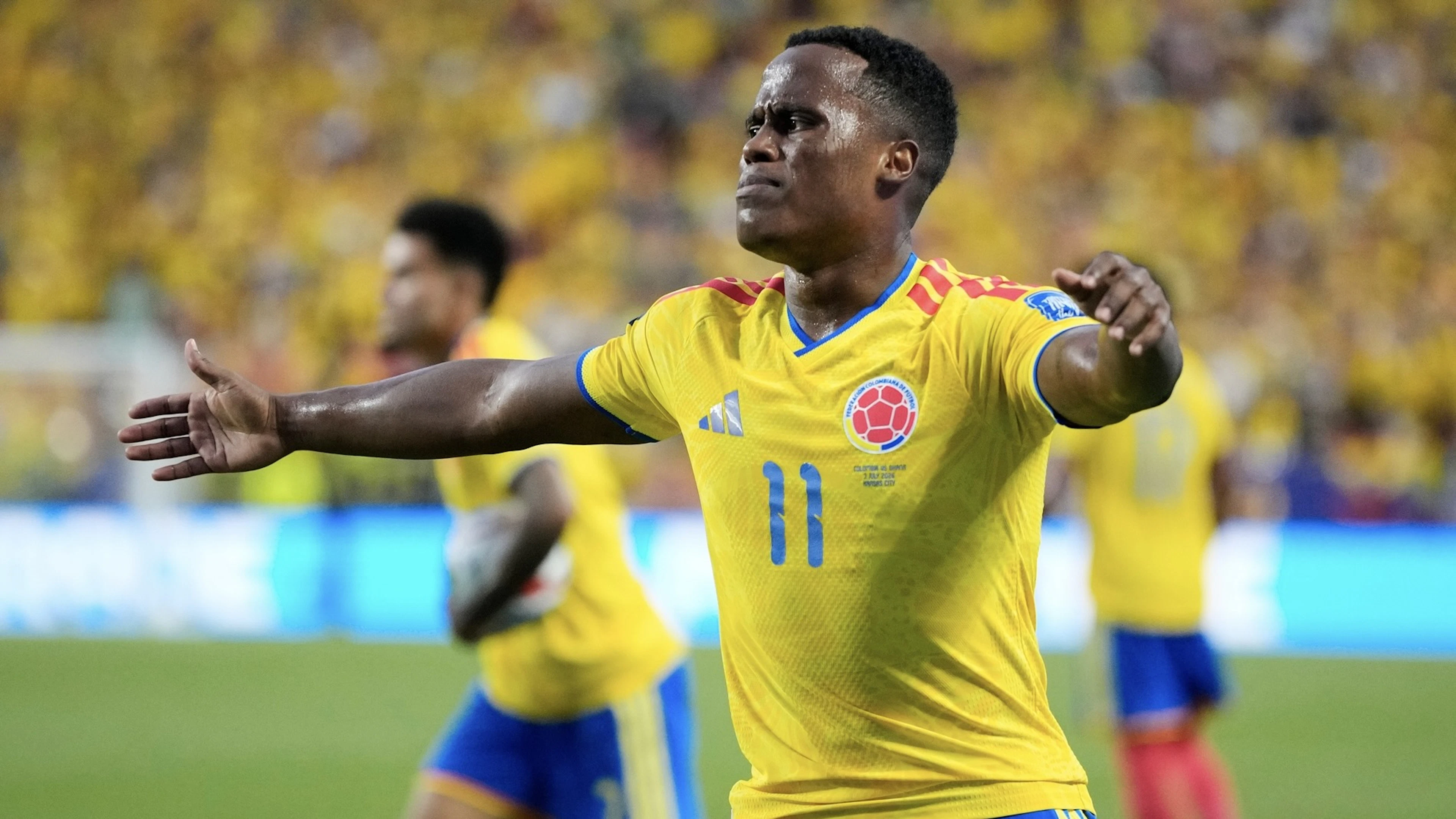 Jhon Arias a inscrit l'unique but colombien.