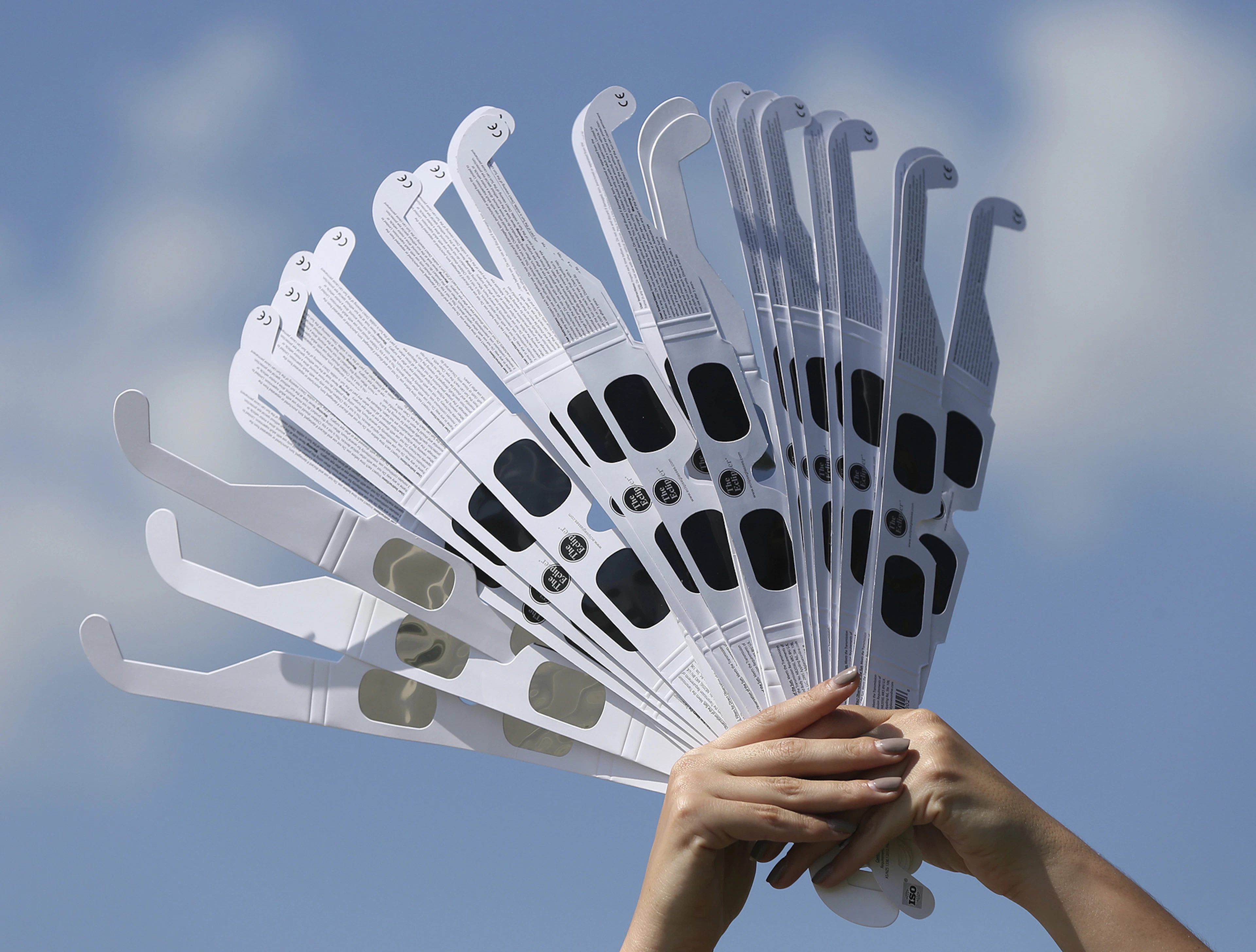 There are special safety glasses that you should wear during a solar eclipse.
