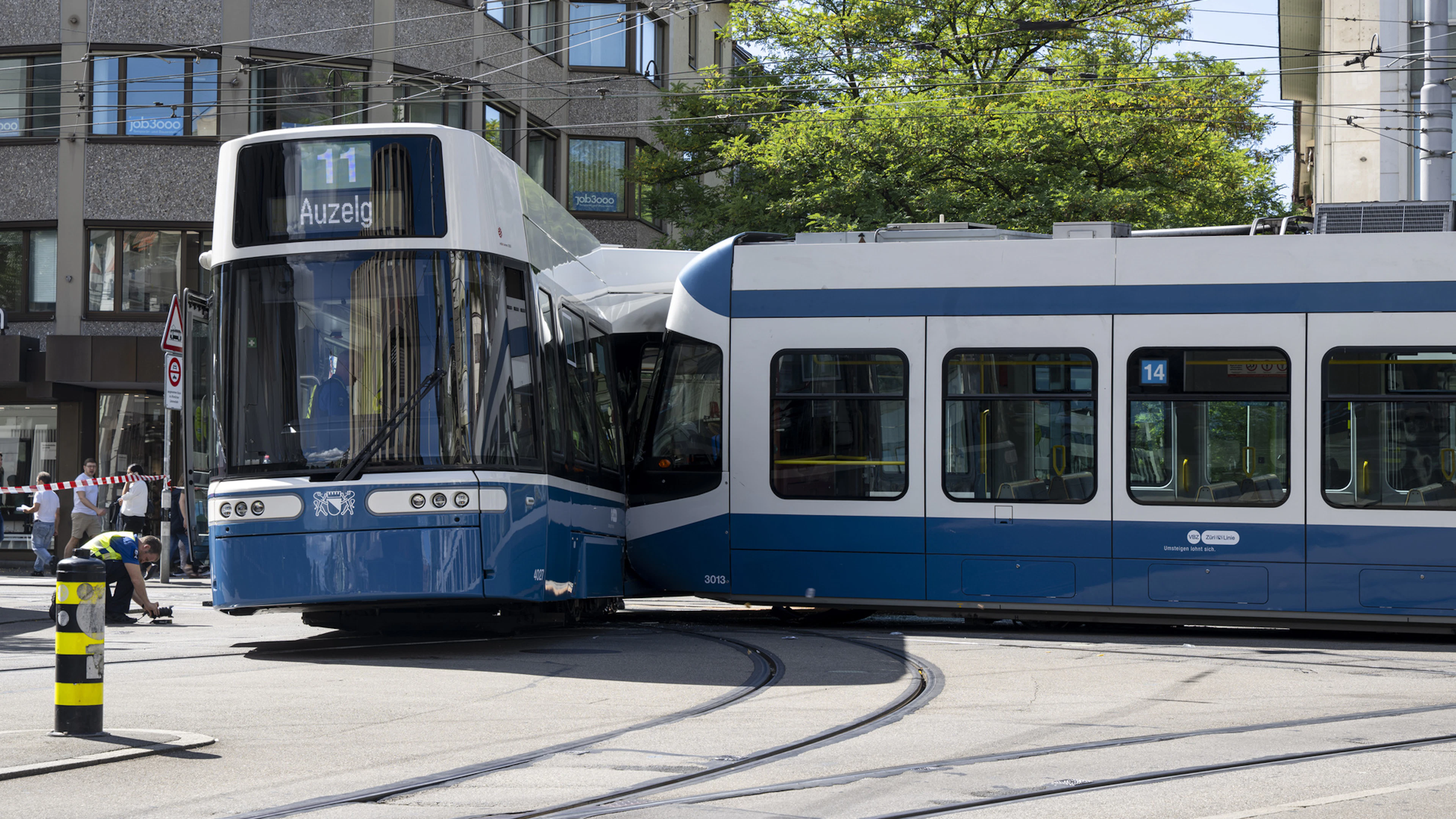 Zurich : un problème médical à l'origine de la grave collision de trams