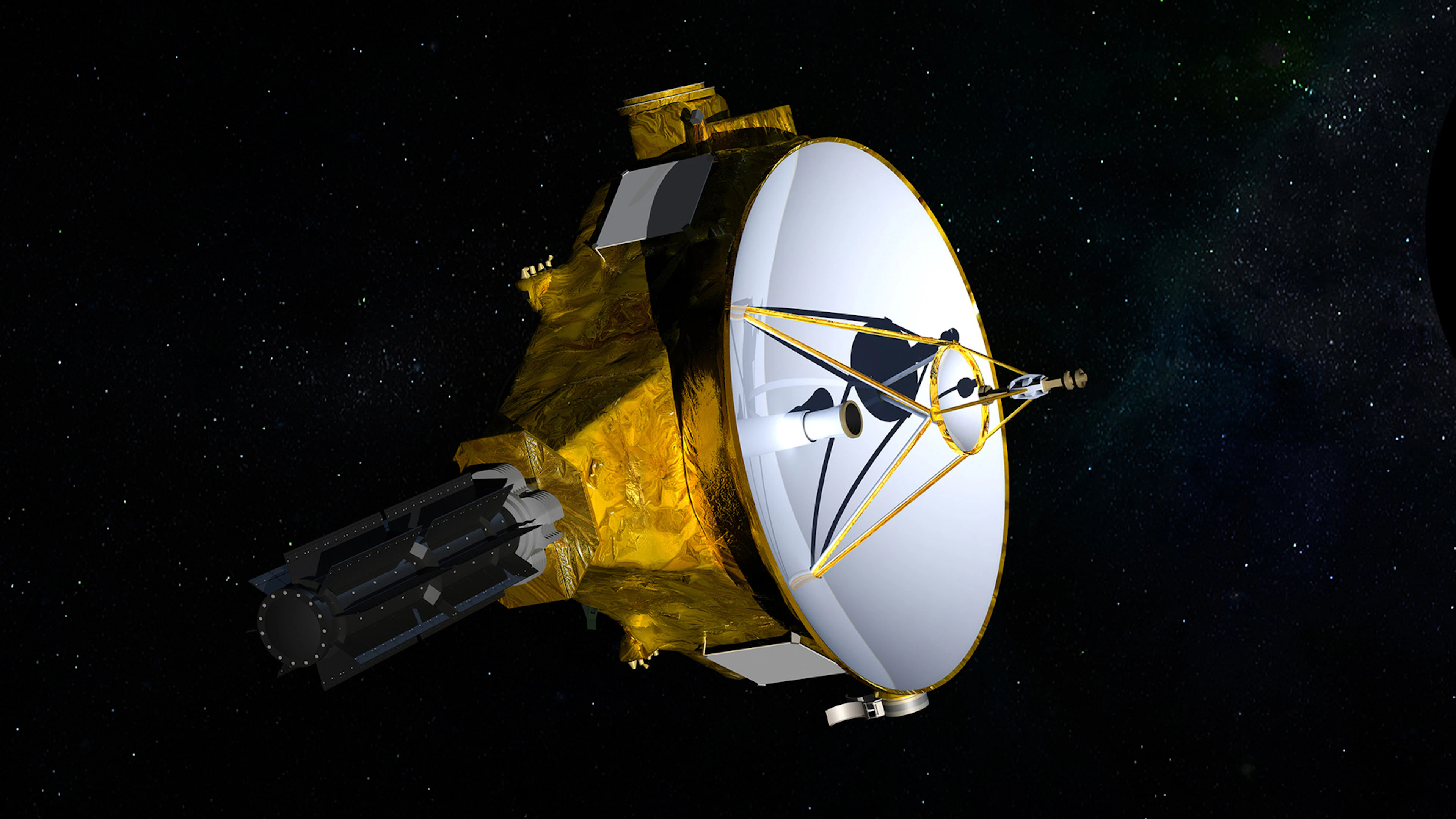 La Sonda New Horizons in un'immagine generata dalla NASA.