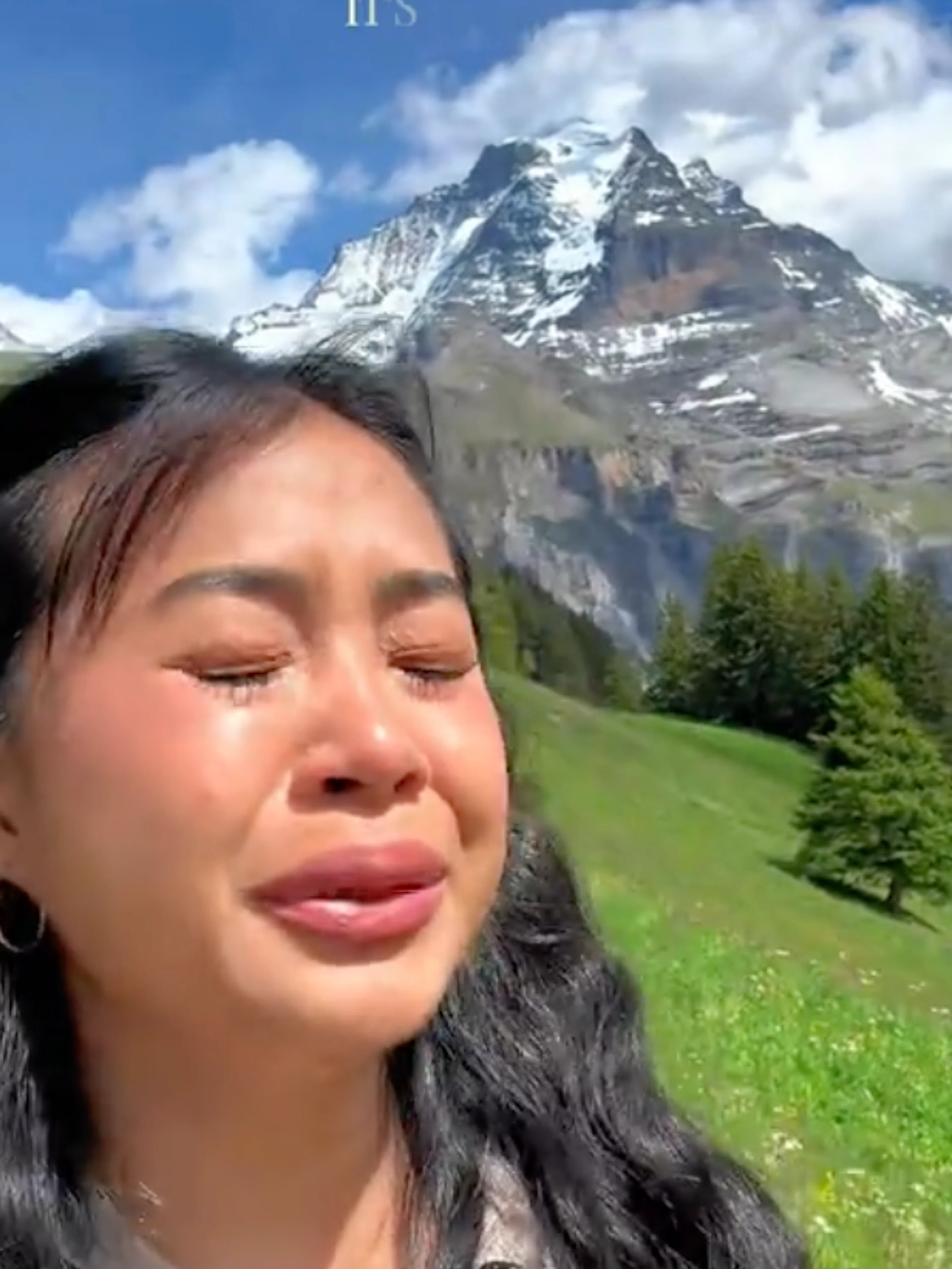 Schweizer Berg-Kulisse rührt Touristin zu Tränen – Millionen klicken ihr Video