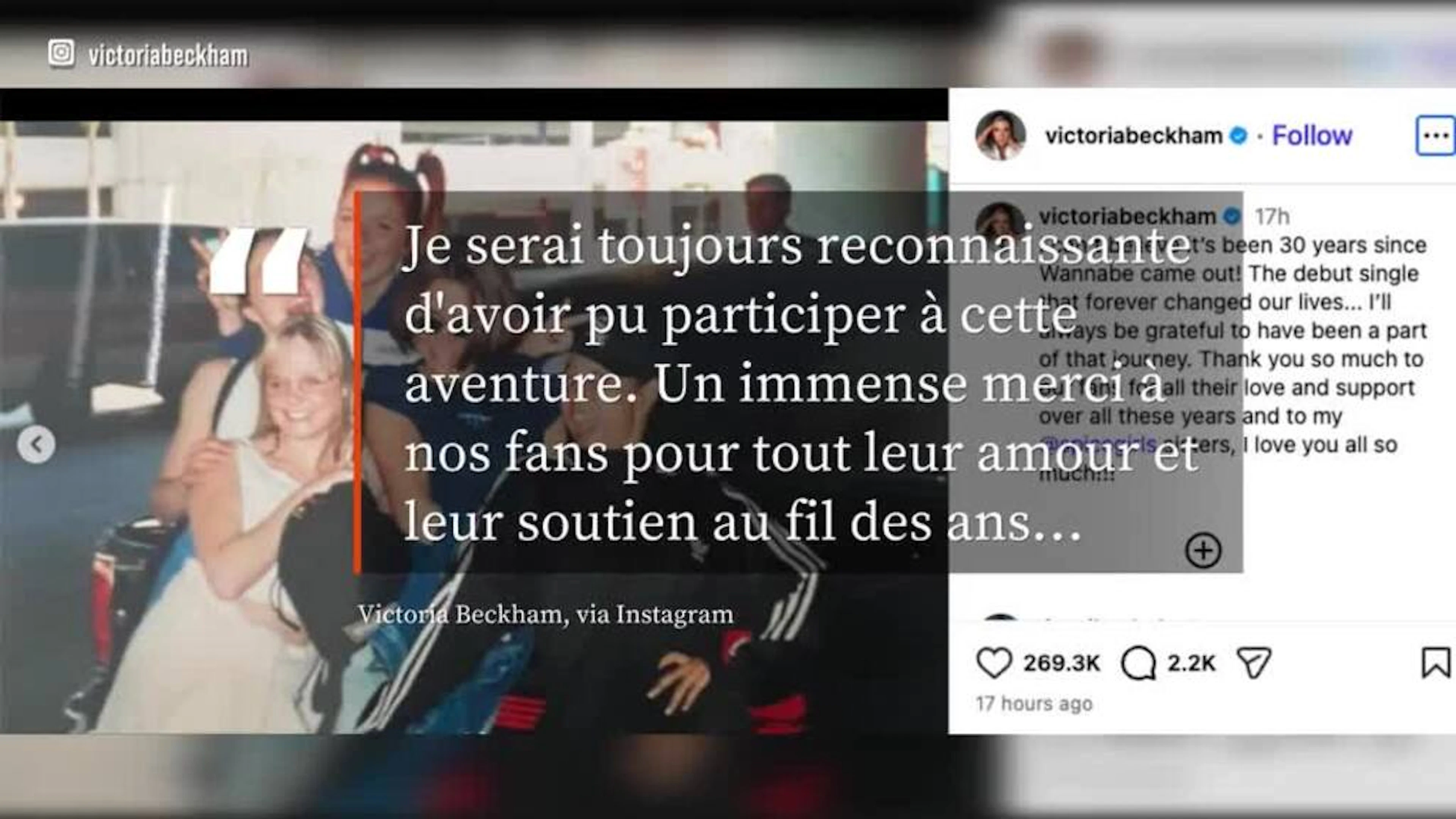 Les Spice Girls célèbrent chacune dans son coin le 30e anniversaire de Wannabe