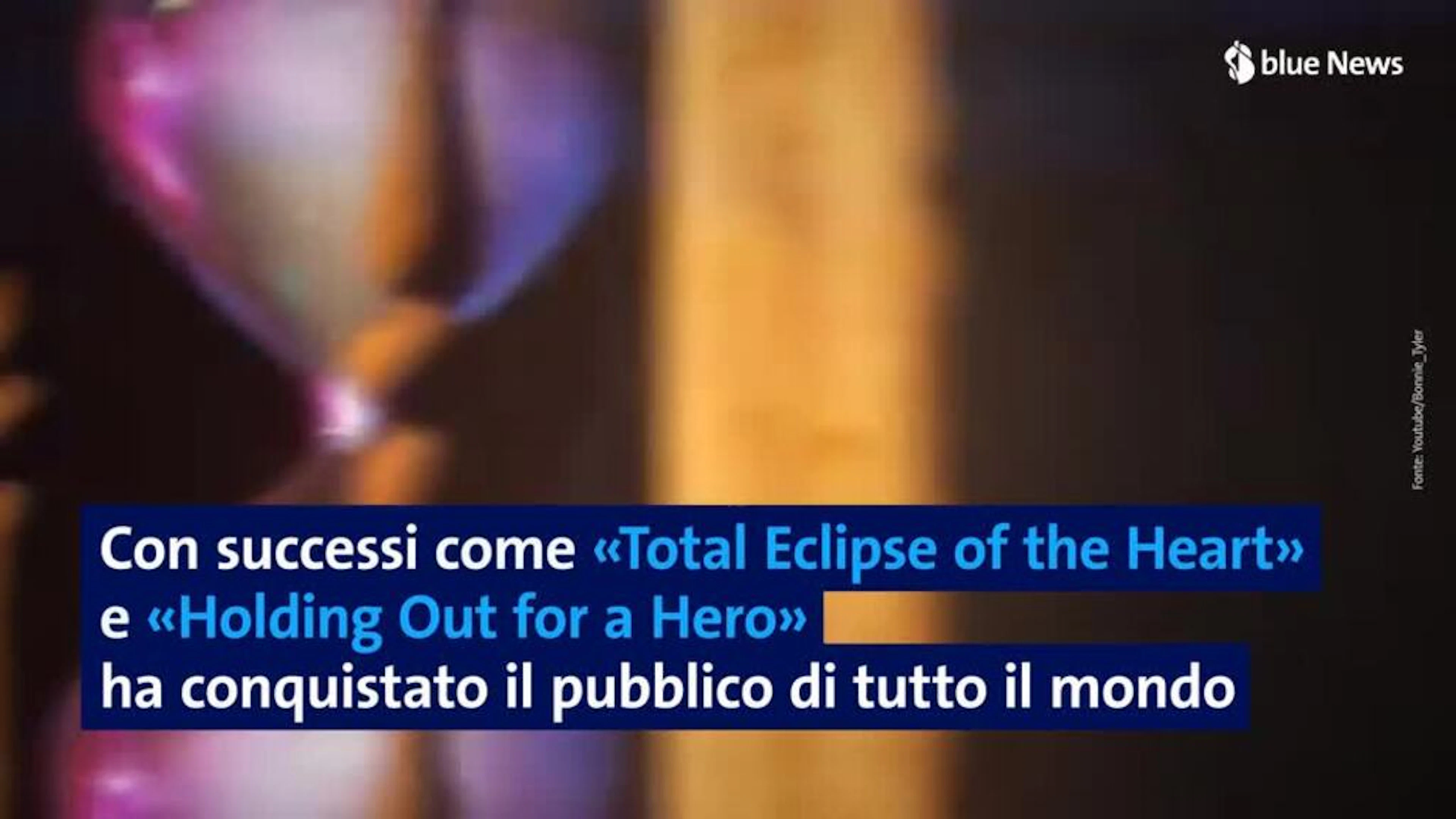 S'è spenta Bonnie Tyler celebre per «Total Eclipse of the Heart»