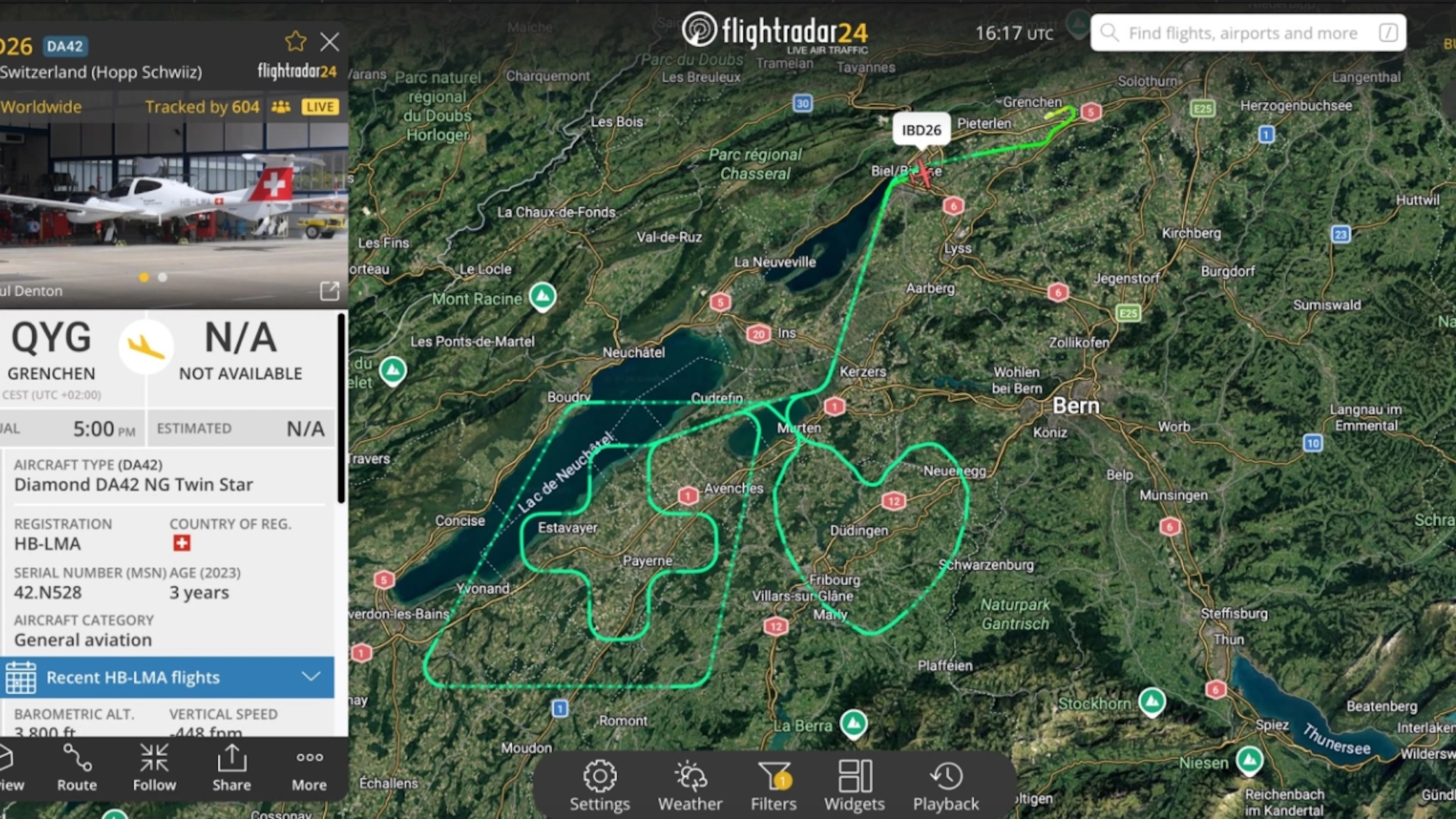 According to Swiss, the figure is 60 kilometers wide.