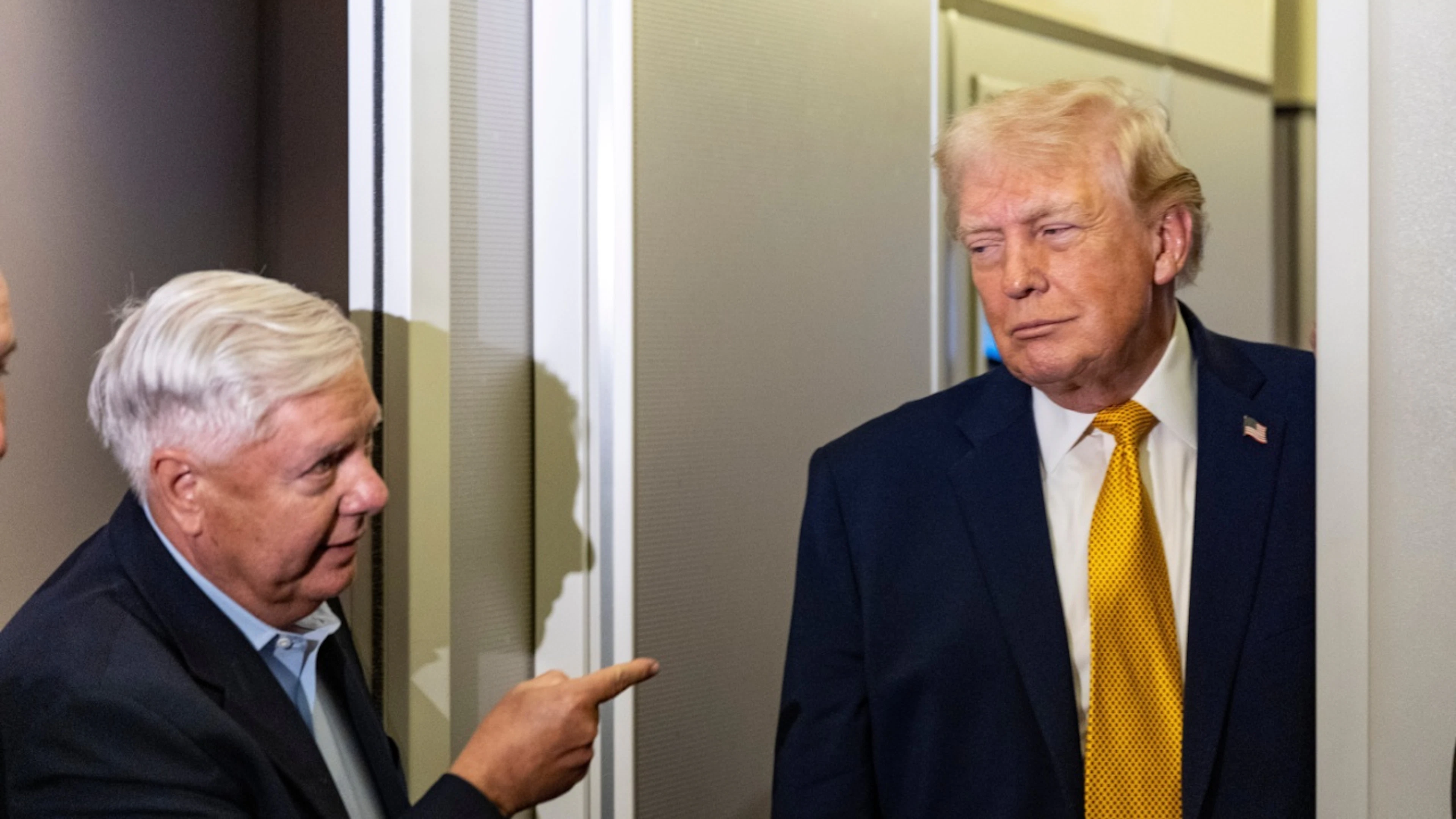 Wurden von Feinden zu Verbündeten: US-Senator Lindsey Graham und Präsident Donald Trump.