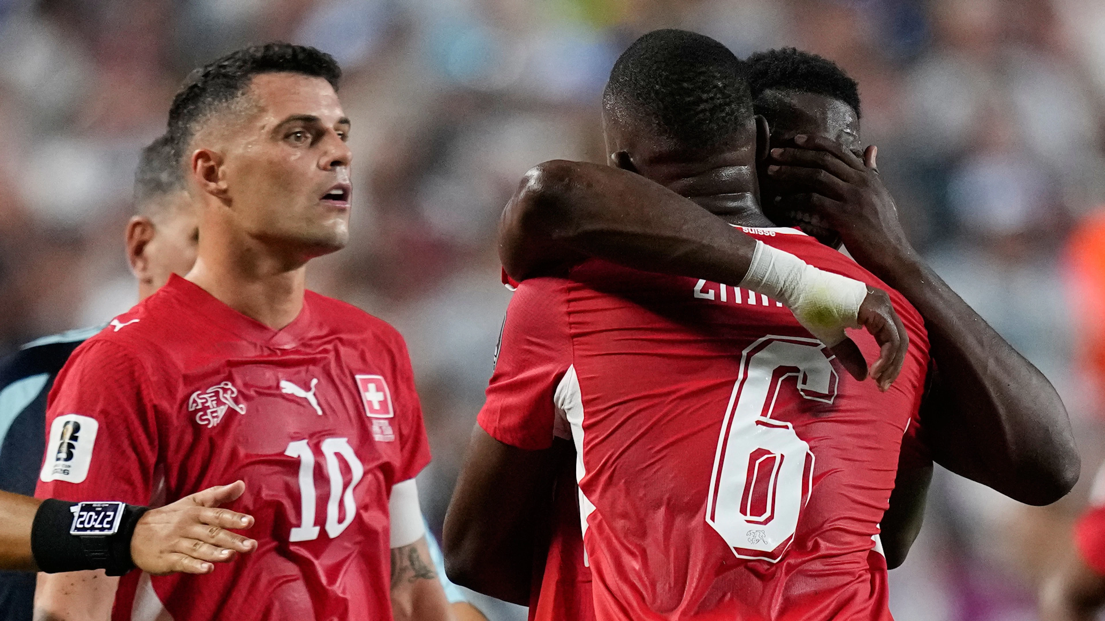 Embolo breaks down in tears after being sent off