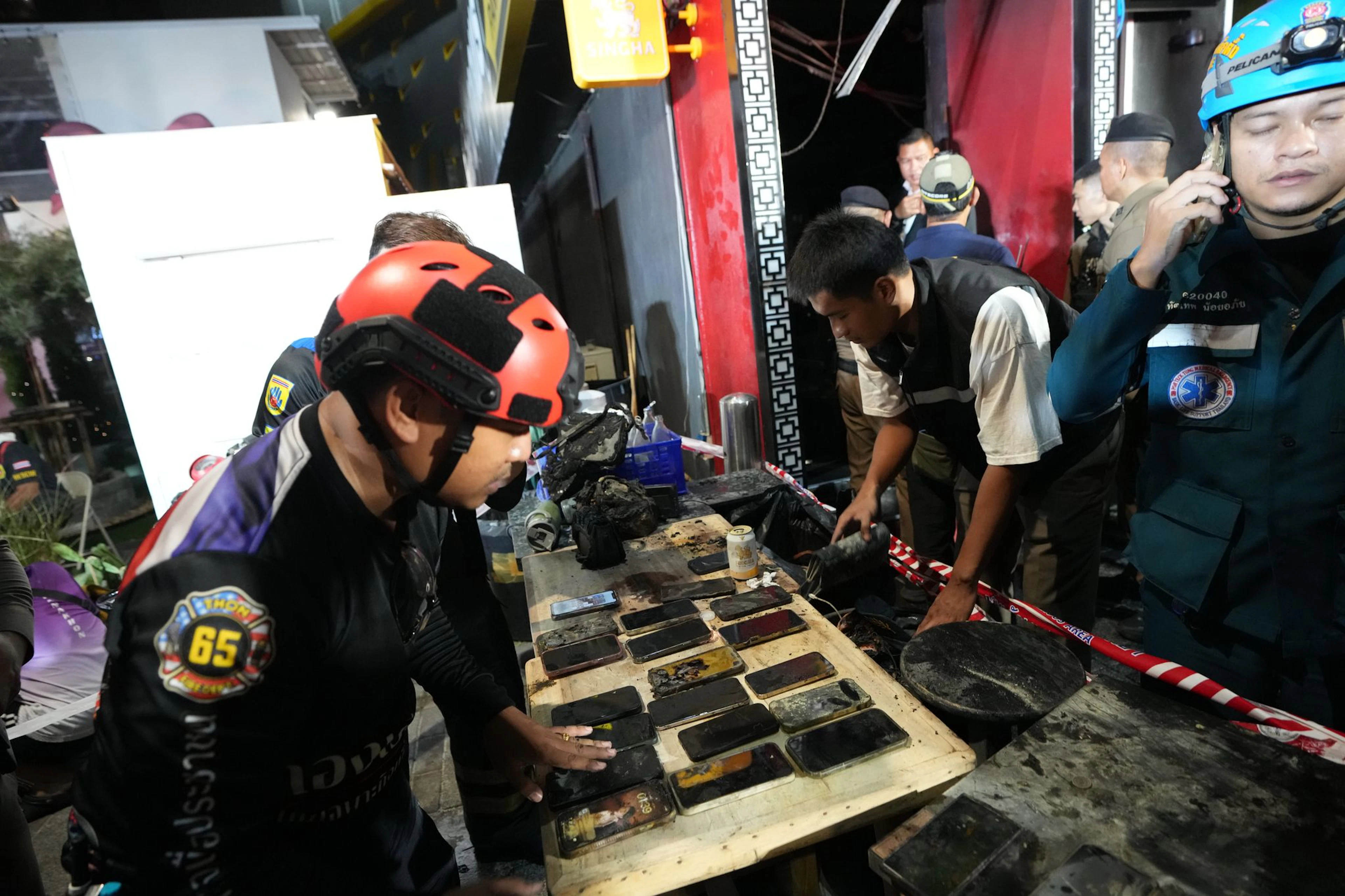 At least 27 people have died in a fire in Bangkok.