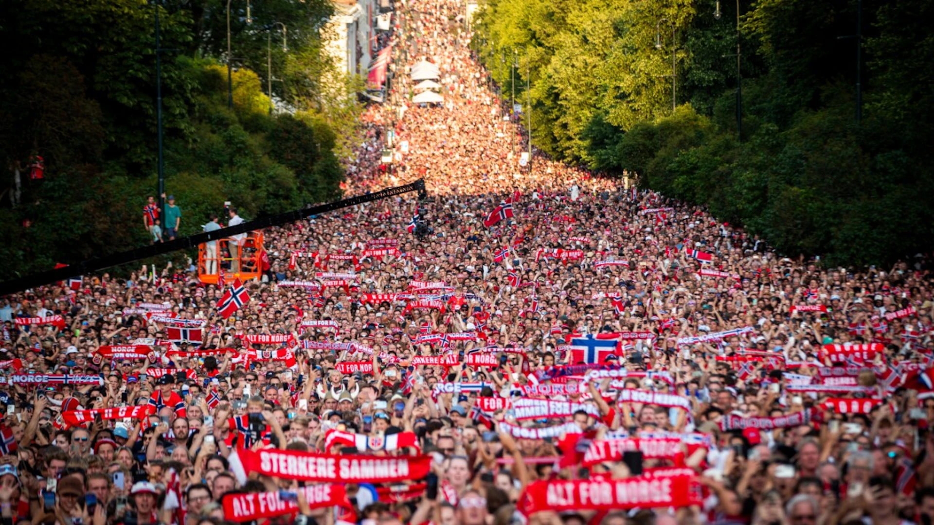 Rückkehr in die Heimat: 88'000 Fans feiern Norwegens WM-Helden