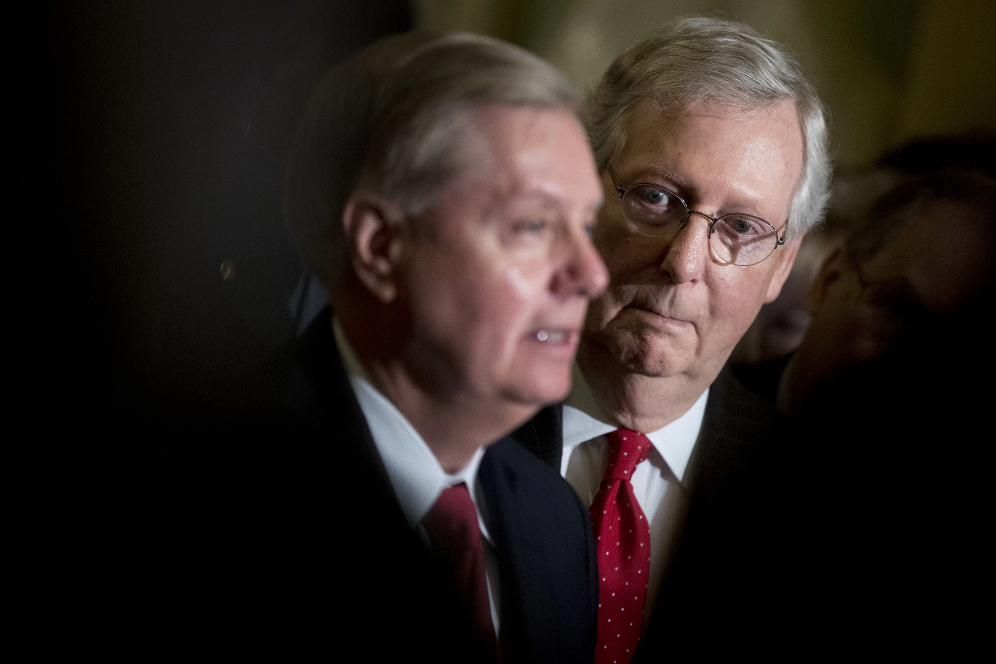 Prägten die republikanische Partei seit Jahrzehnten: Lindsey Graham (links) und Mitch McConnell.