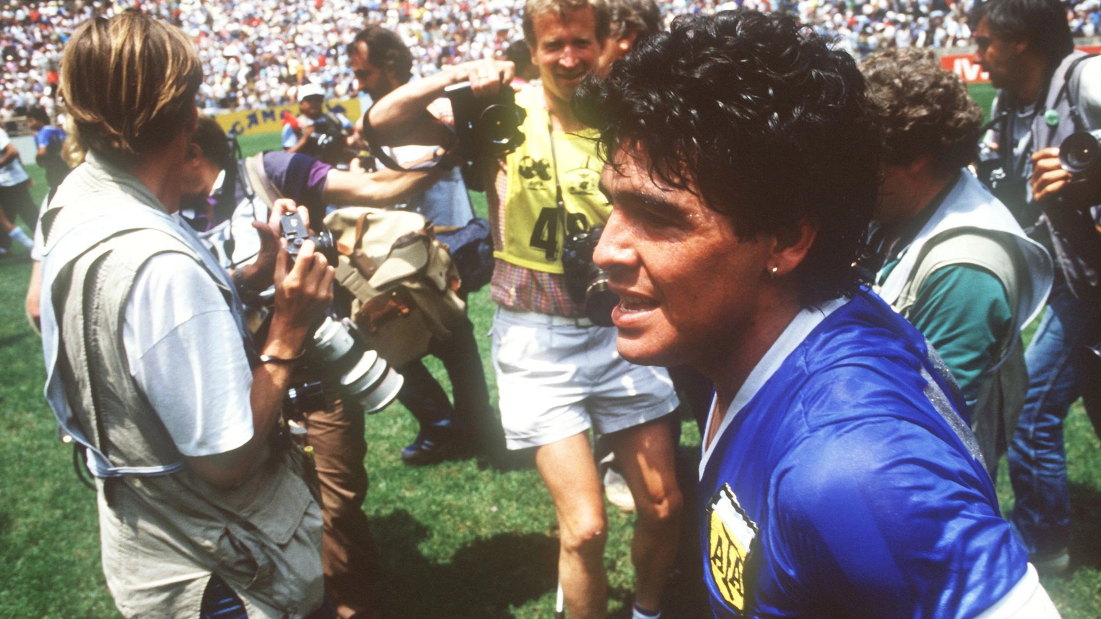 Diego Maradona nach dem WM-Viertelfinale 1986 gegen England.