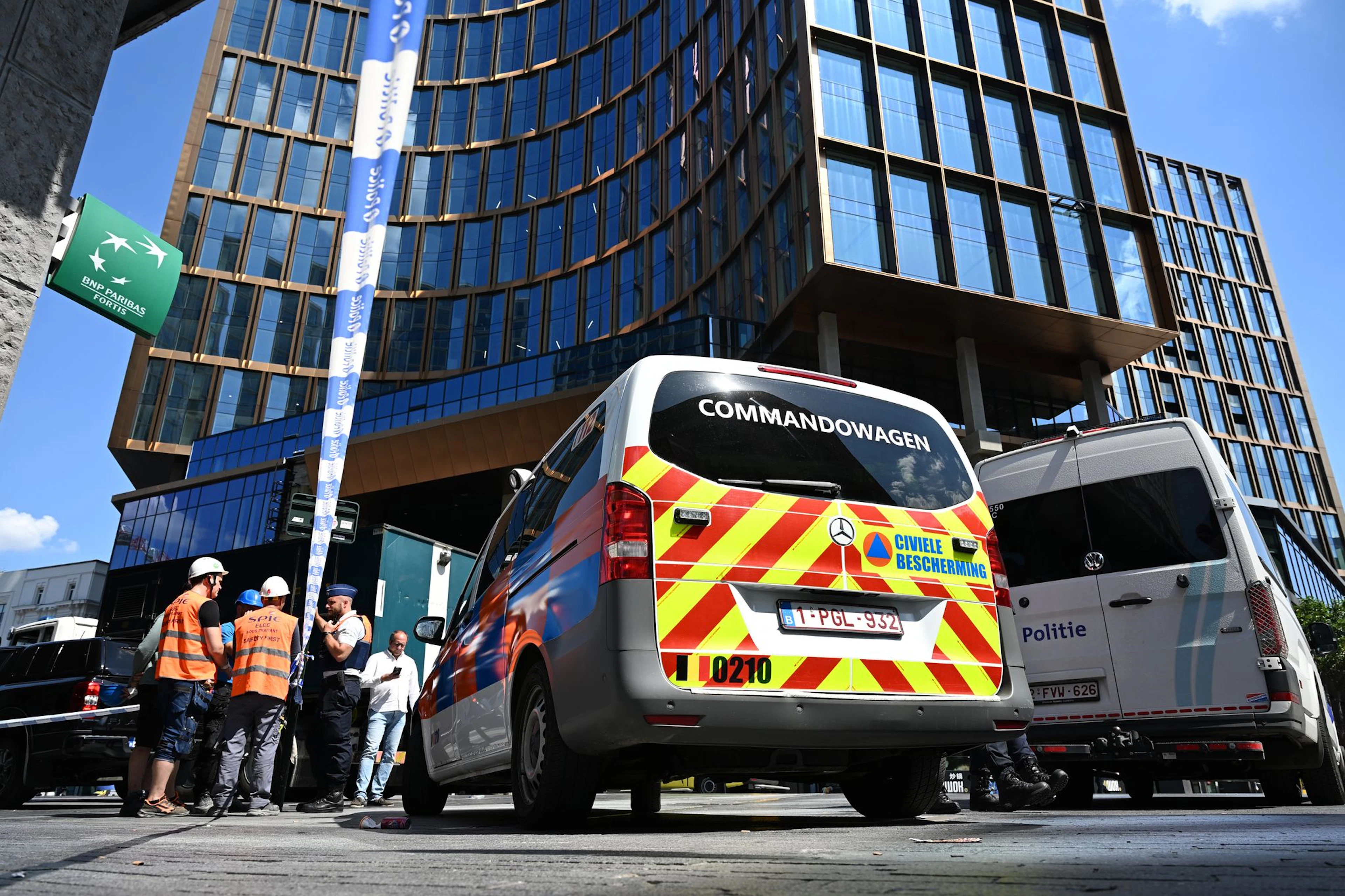 Das Gebäude in der Brüsseler Innenstadt wird umgebaut.