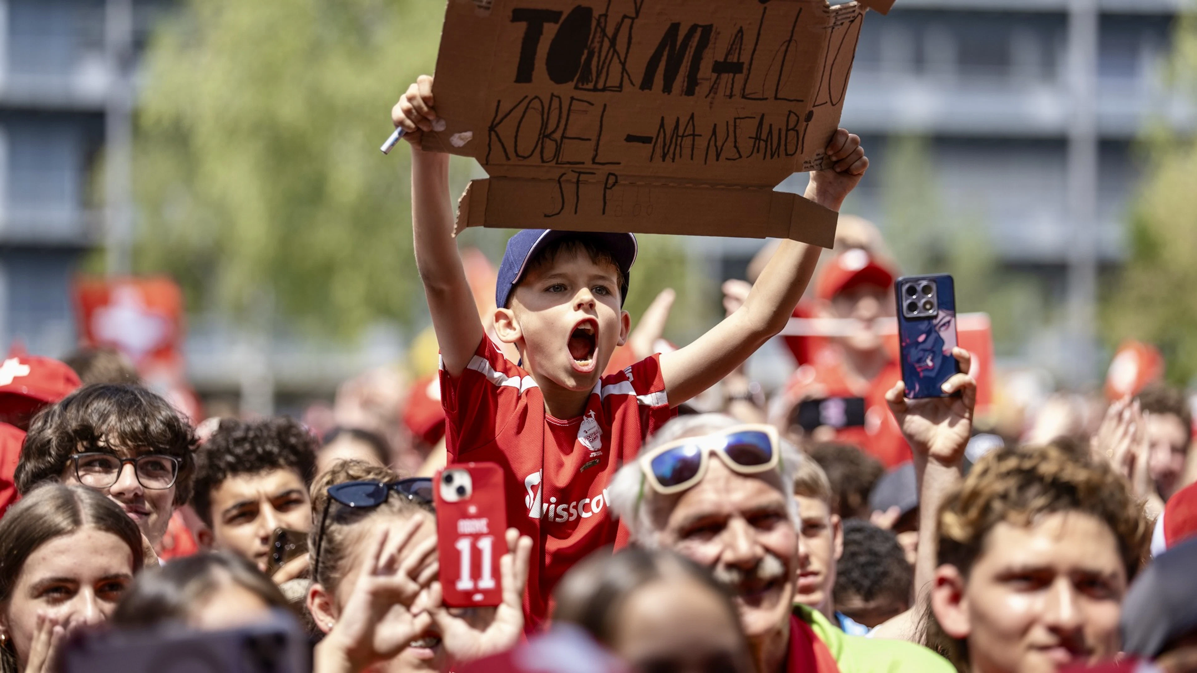 Des supporters de tous les âges avaient fait le déplacement sur la Turbinenplatz.