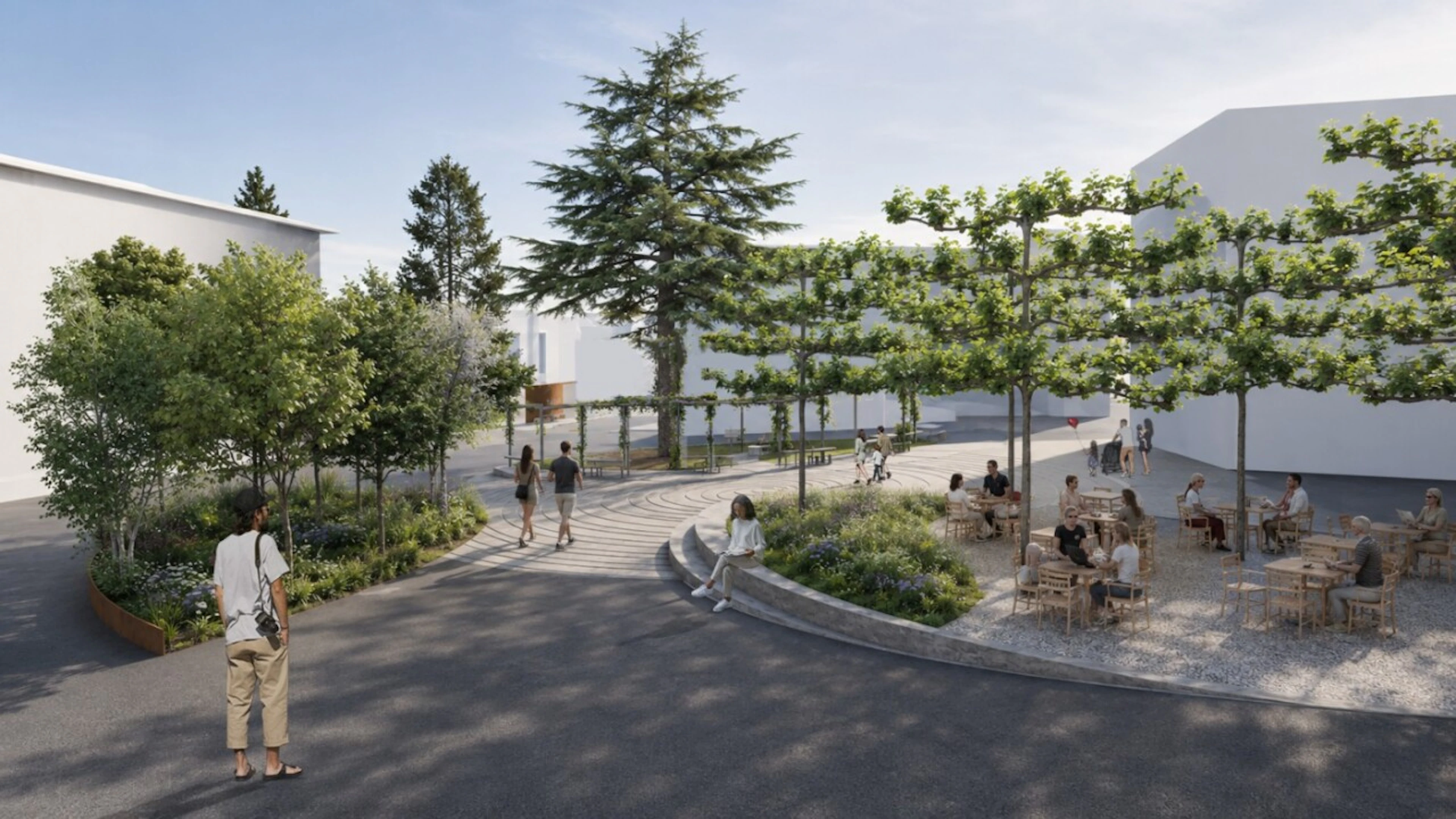 La Ville de Sion réaménage sa place des Cèdres