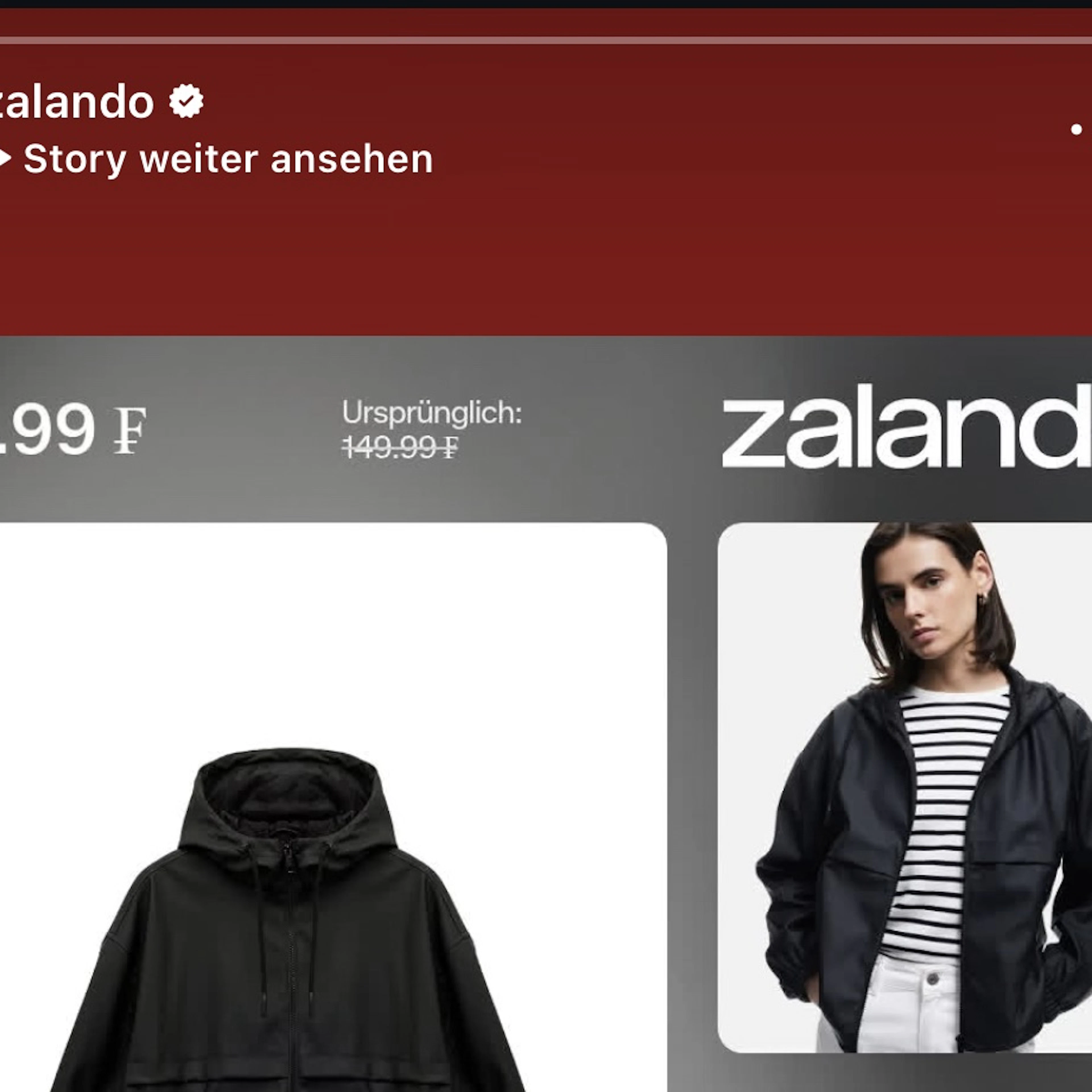 Fehler in Instagram-Werbung