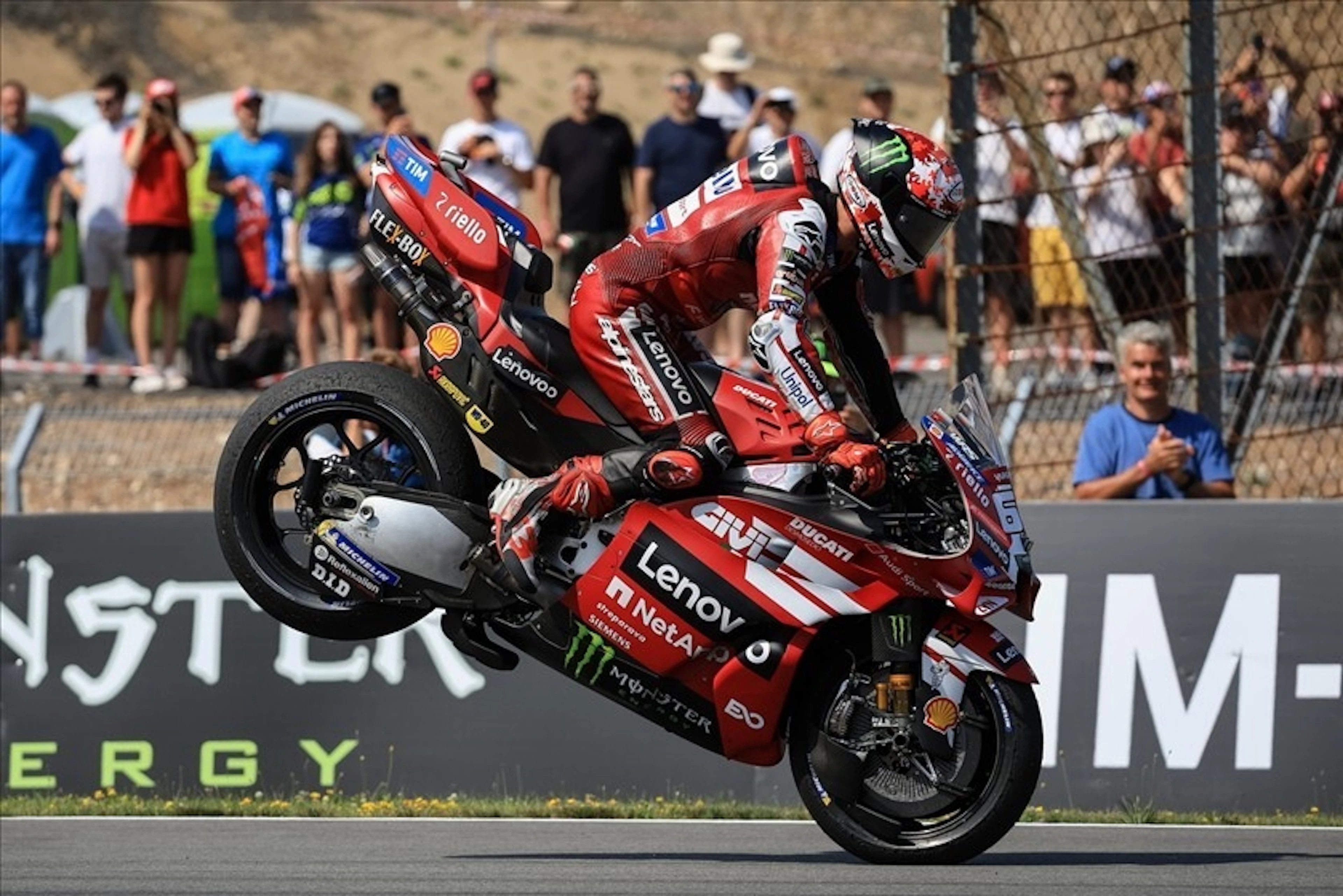 Il pilota della Ducati Pecco Bagnaia in un'immagine d'archivio.