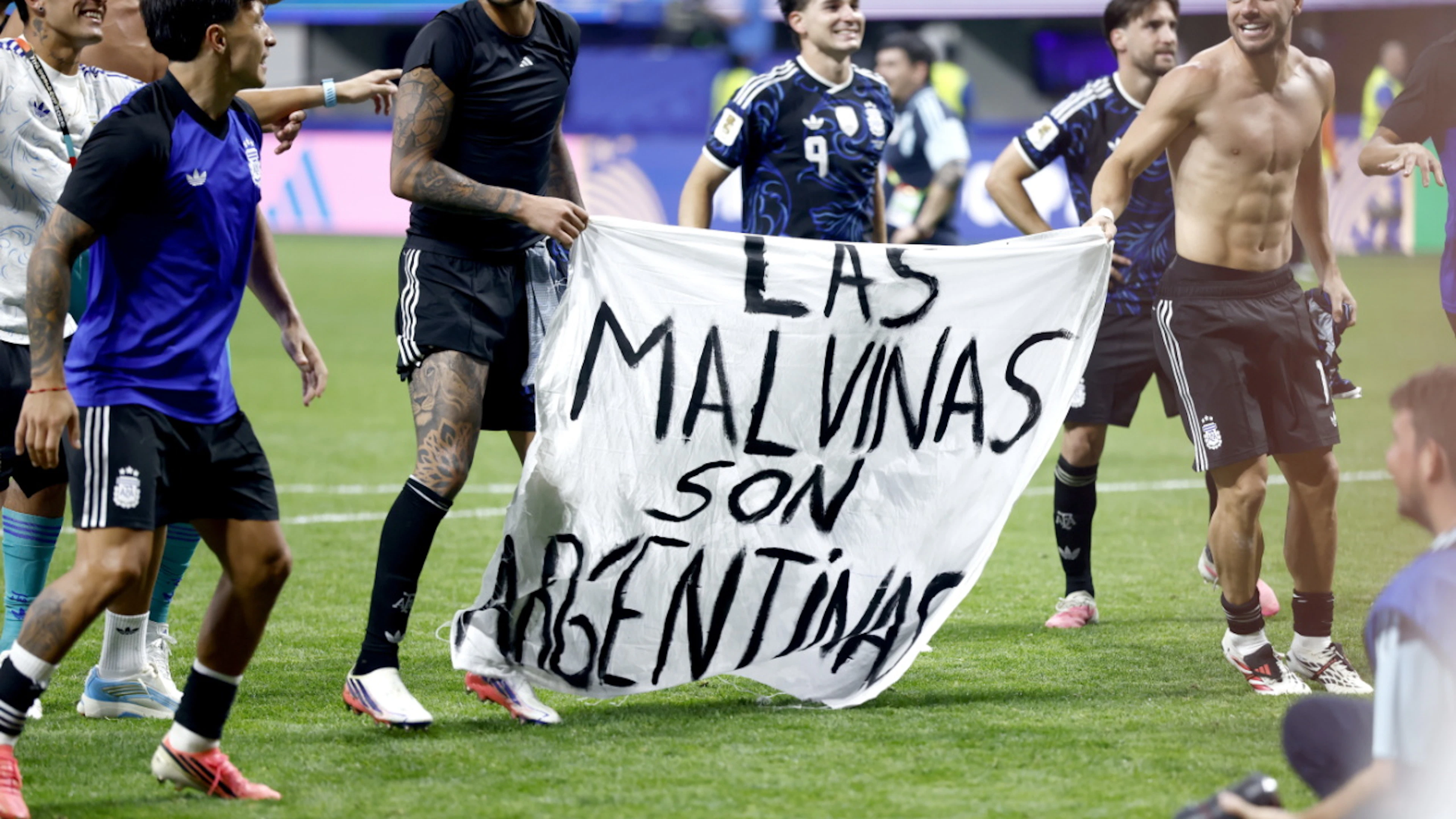 Londra chiede alla Fifa di investigare sullo striscione delle Malvinas