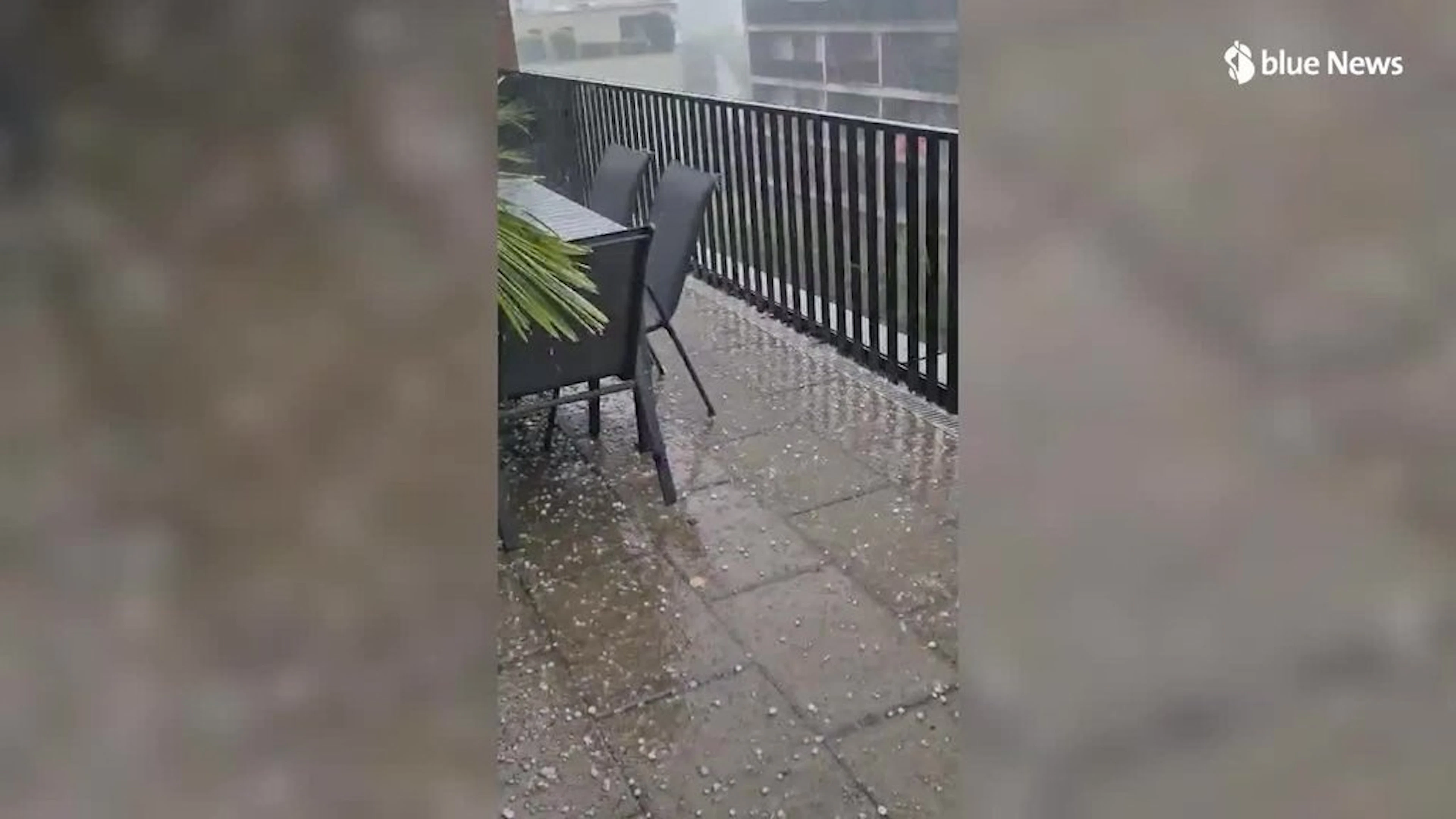 Heftiger Hagel in Fällanden ZH