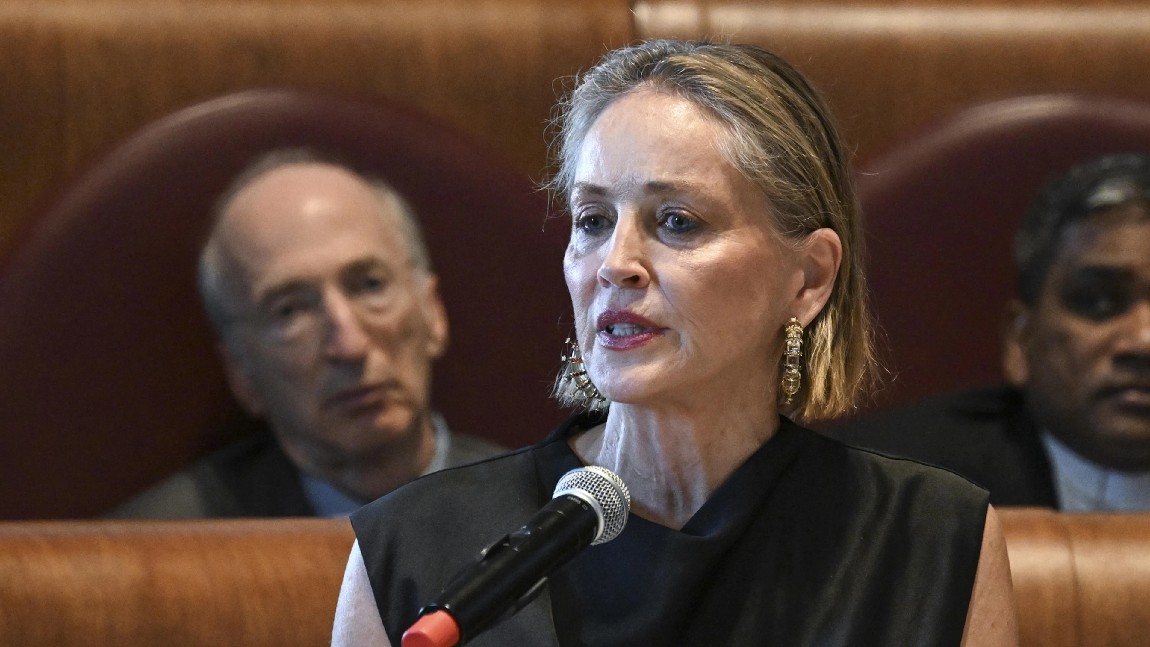 Sharon Stone punzecchia Donald Trump: «Sii l'uomo di cui tua madre andrebbe fiera»