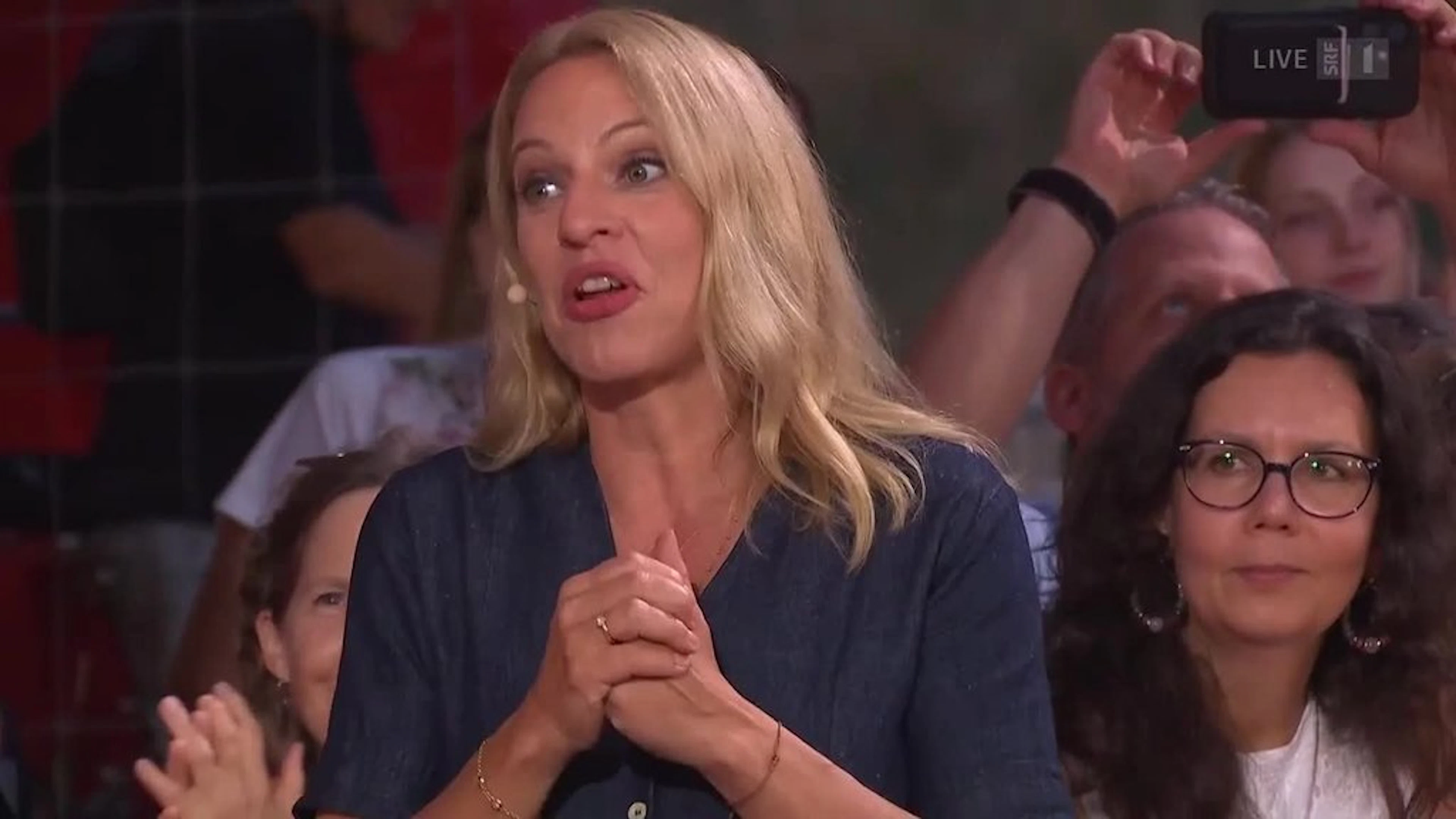 Hier erklärt Andrea Vetsch das Missgeschick