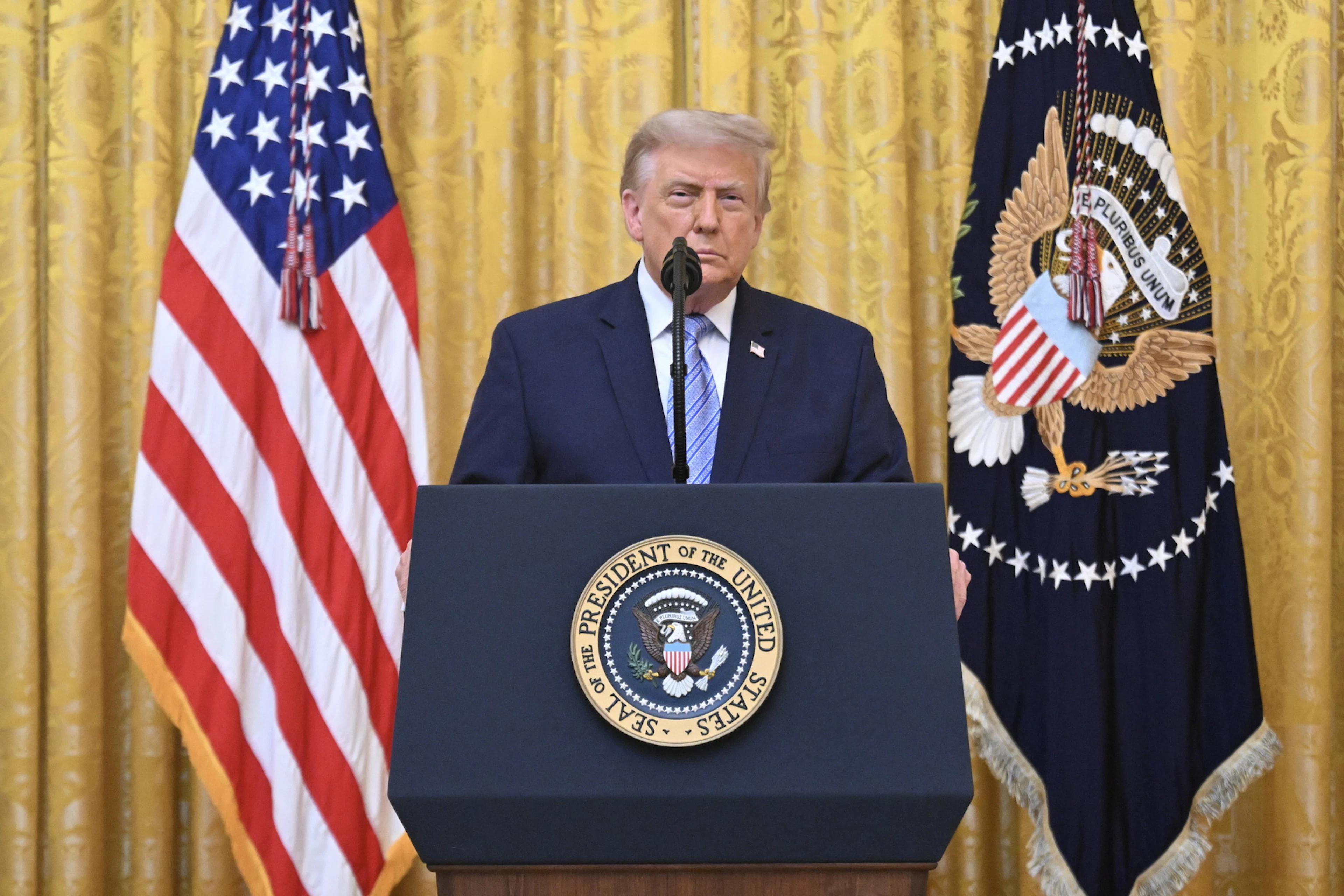 US-Präsident Donald Trump wandte sich am Donnerstag in einer Rede an die Nation.