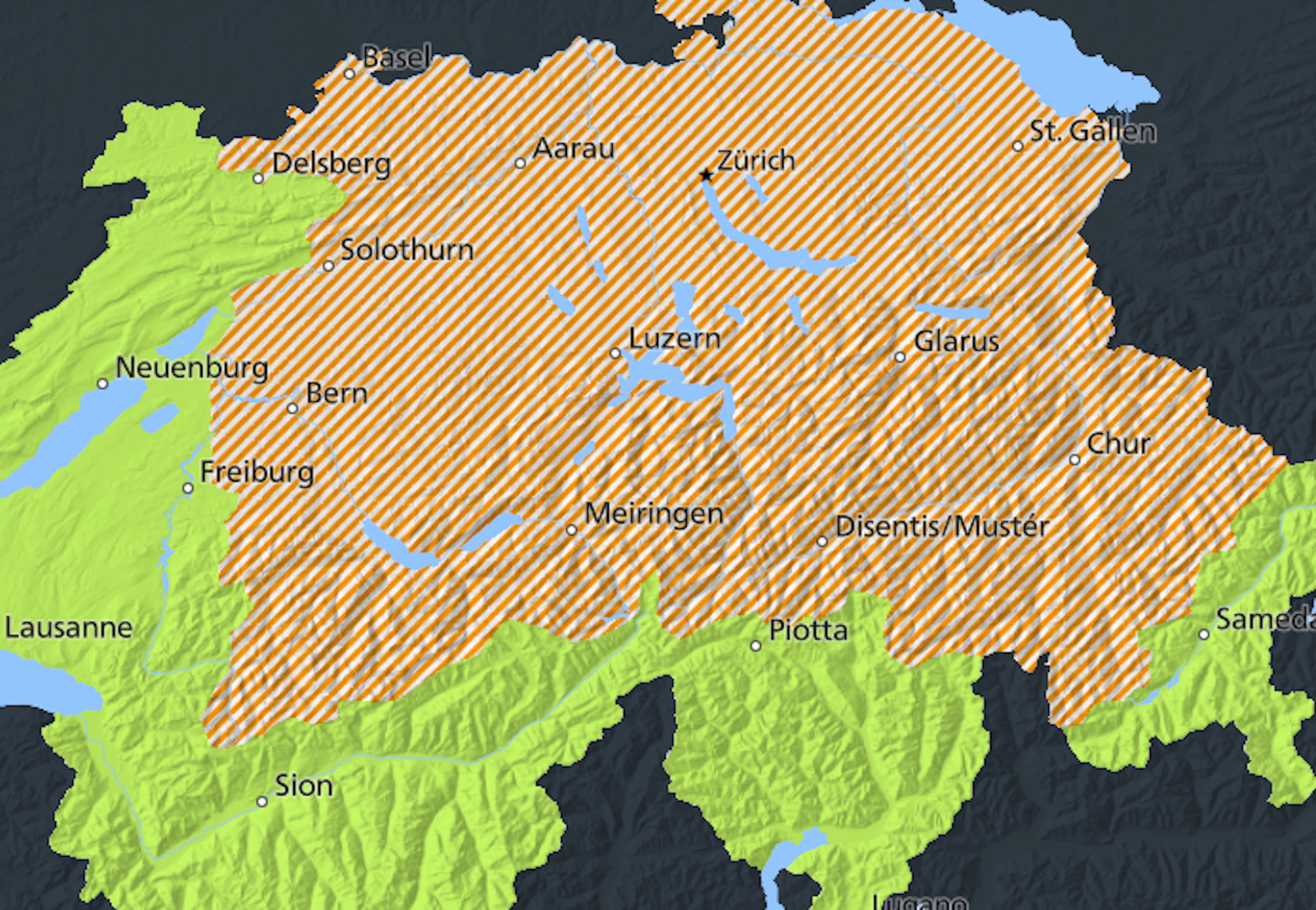 More thunderstorms are expected on Friday. The federal government has issued an early warning.