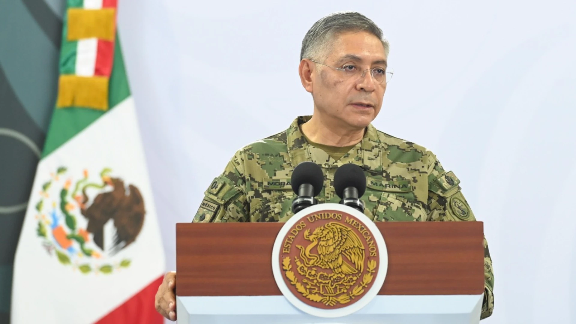 HANDOUT – Mexican Navy Minister Raymundo Morales. Photo: --/Presidencia México/dpa – NOTE: For editorial use only and only with full attribution of the above credit