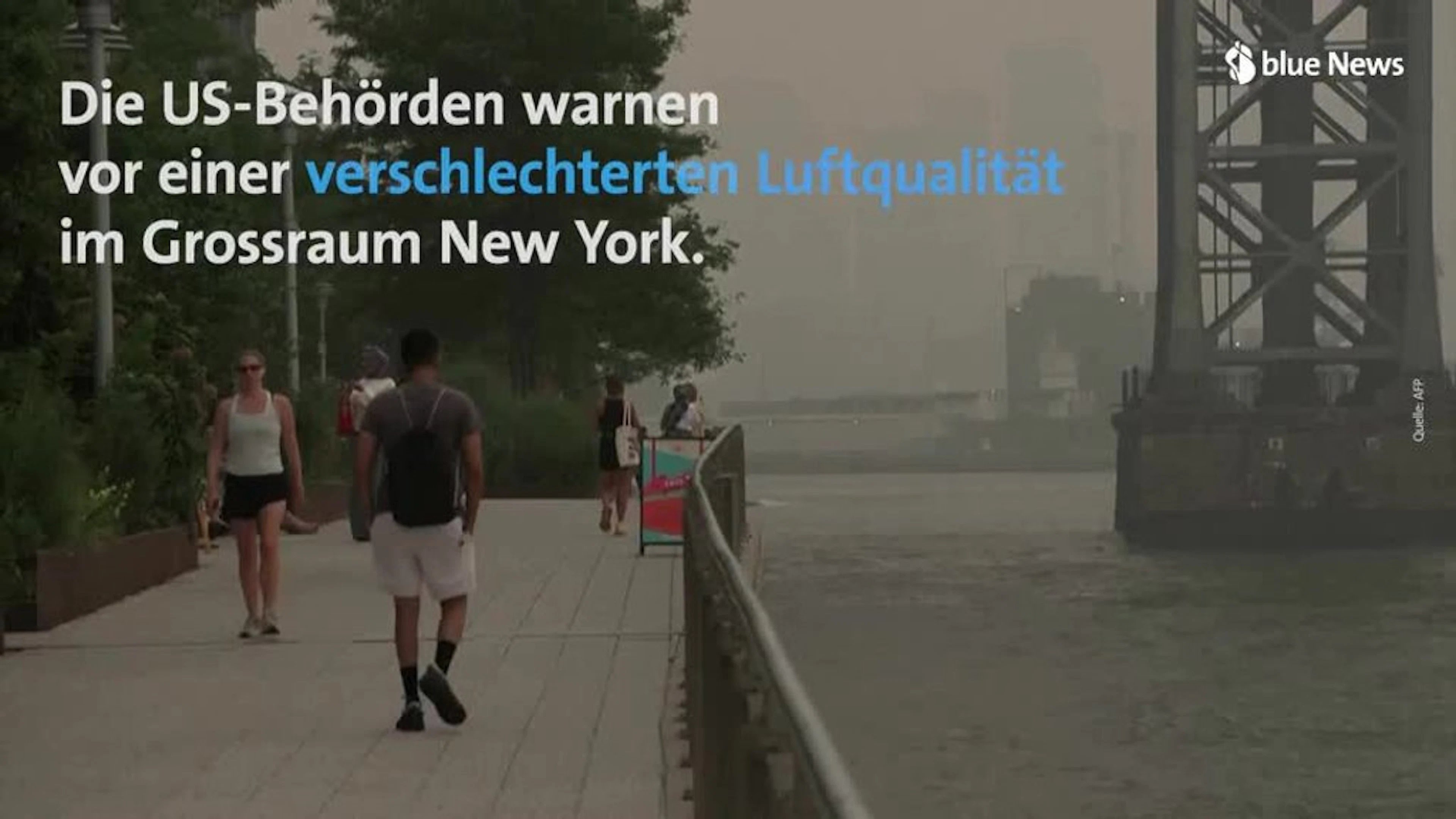 Waldbrand-Rauchwolken hüllen New York ein