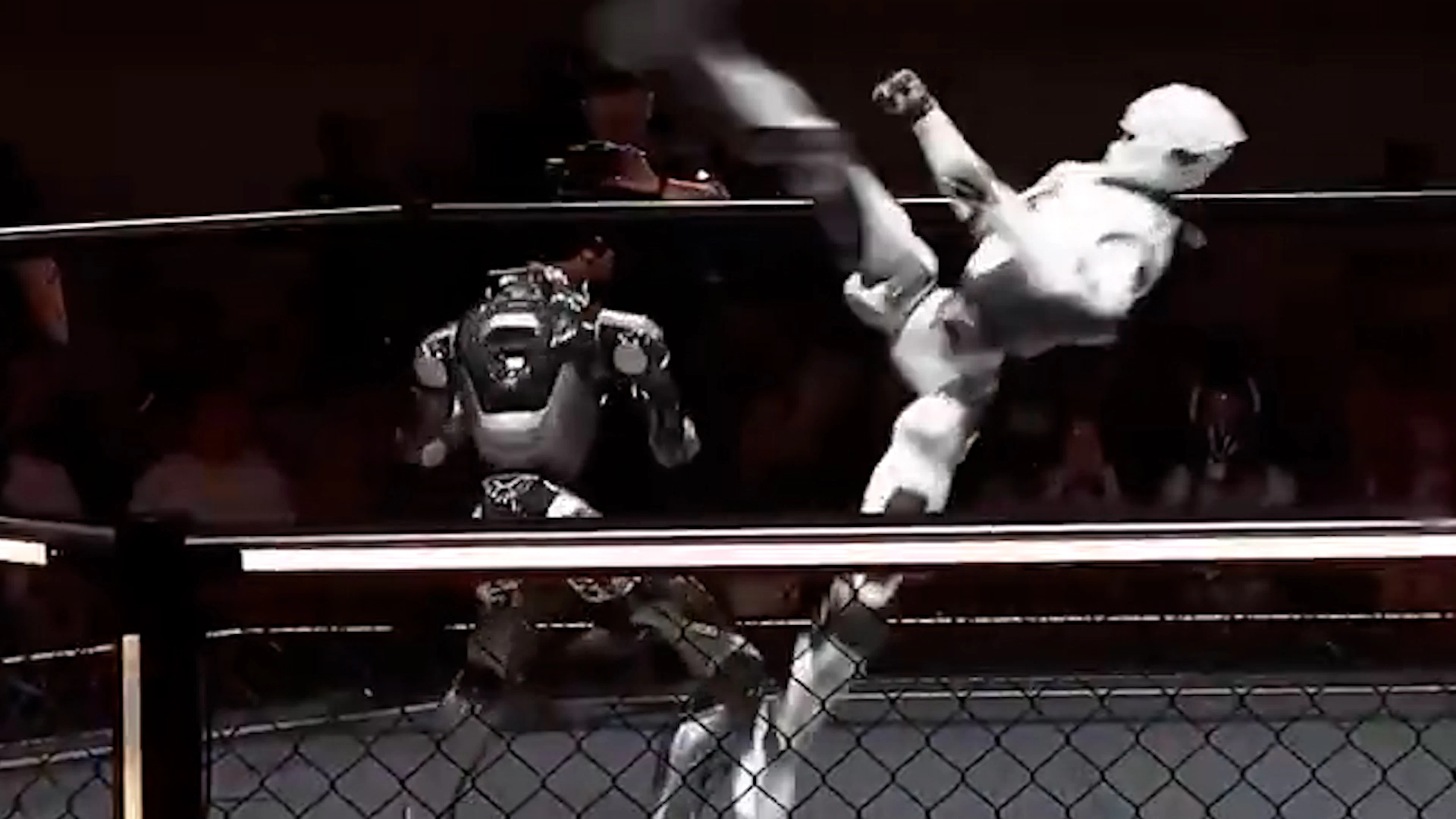 Hier prügeln sich humanoide Roboter im MMA-Ring