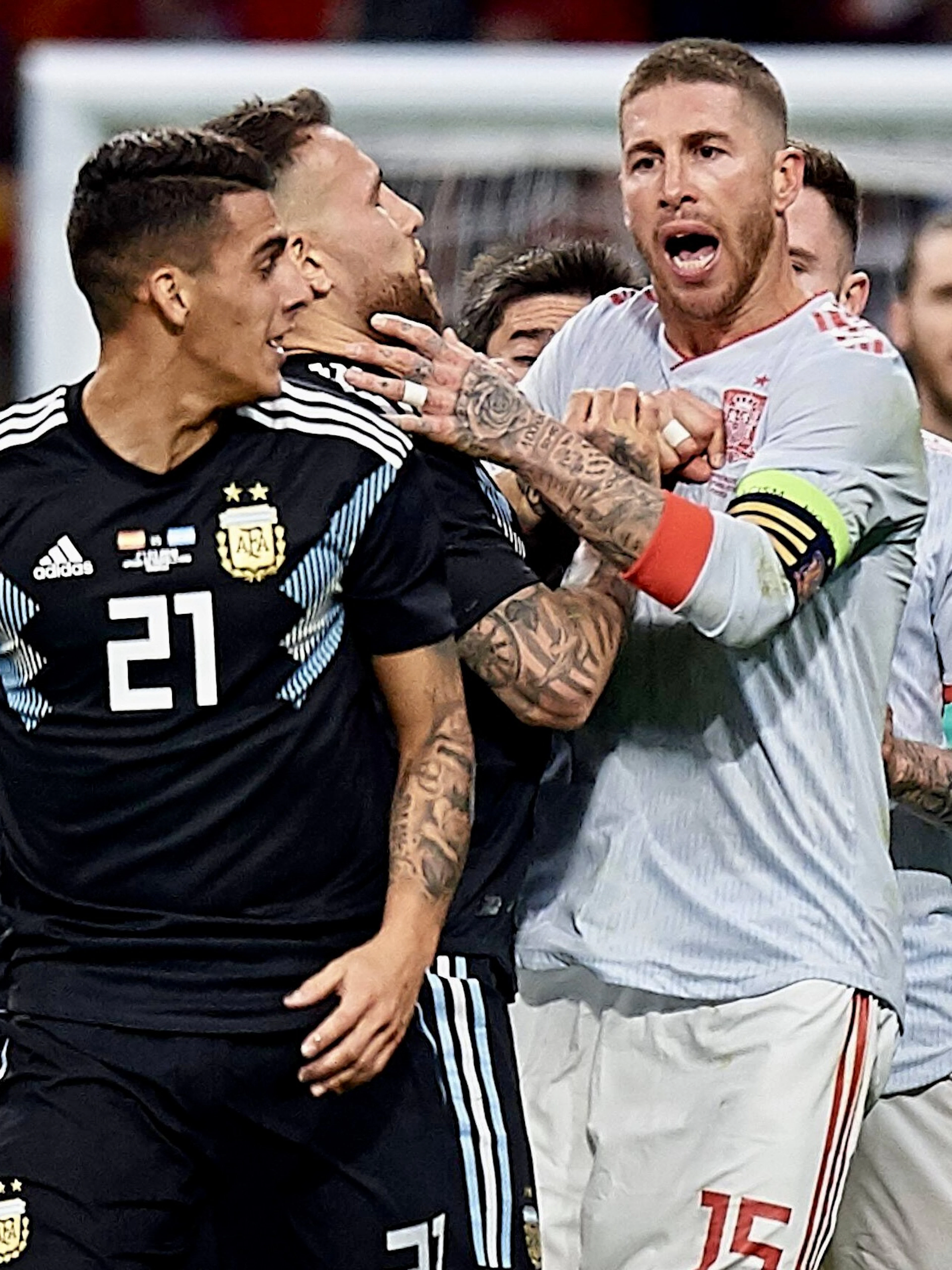 Espagne - Argentine : de rares affiches, une gifle et un rendez-vous manqué