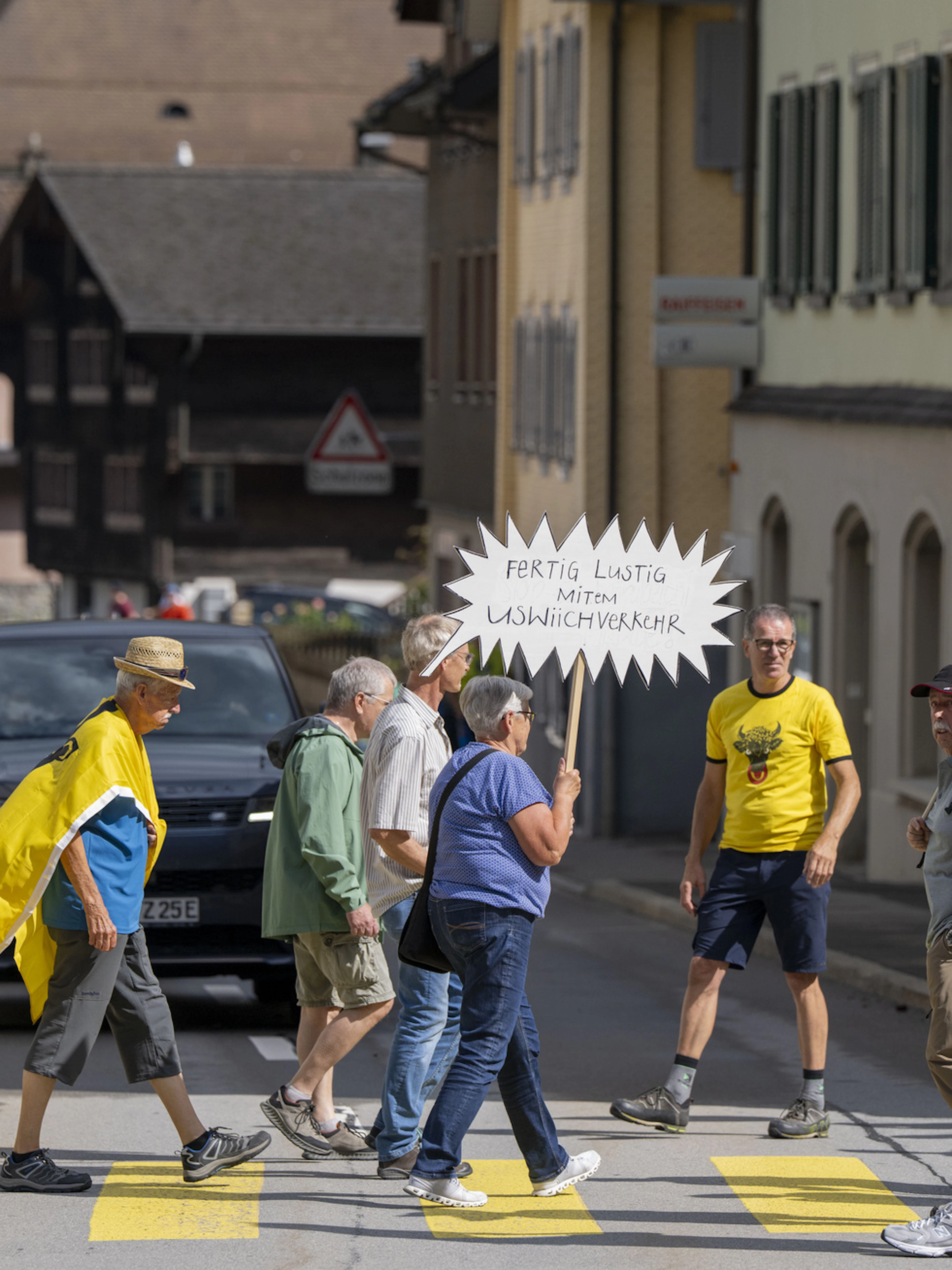 Anwohner protestieren gegen Gotthard-Verkehr