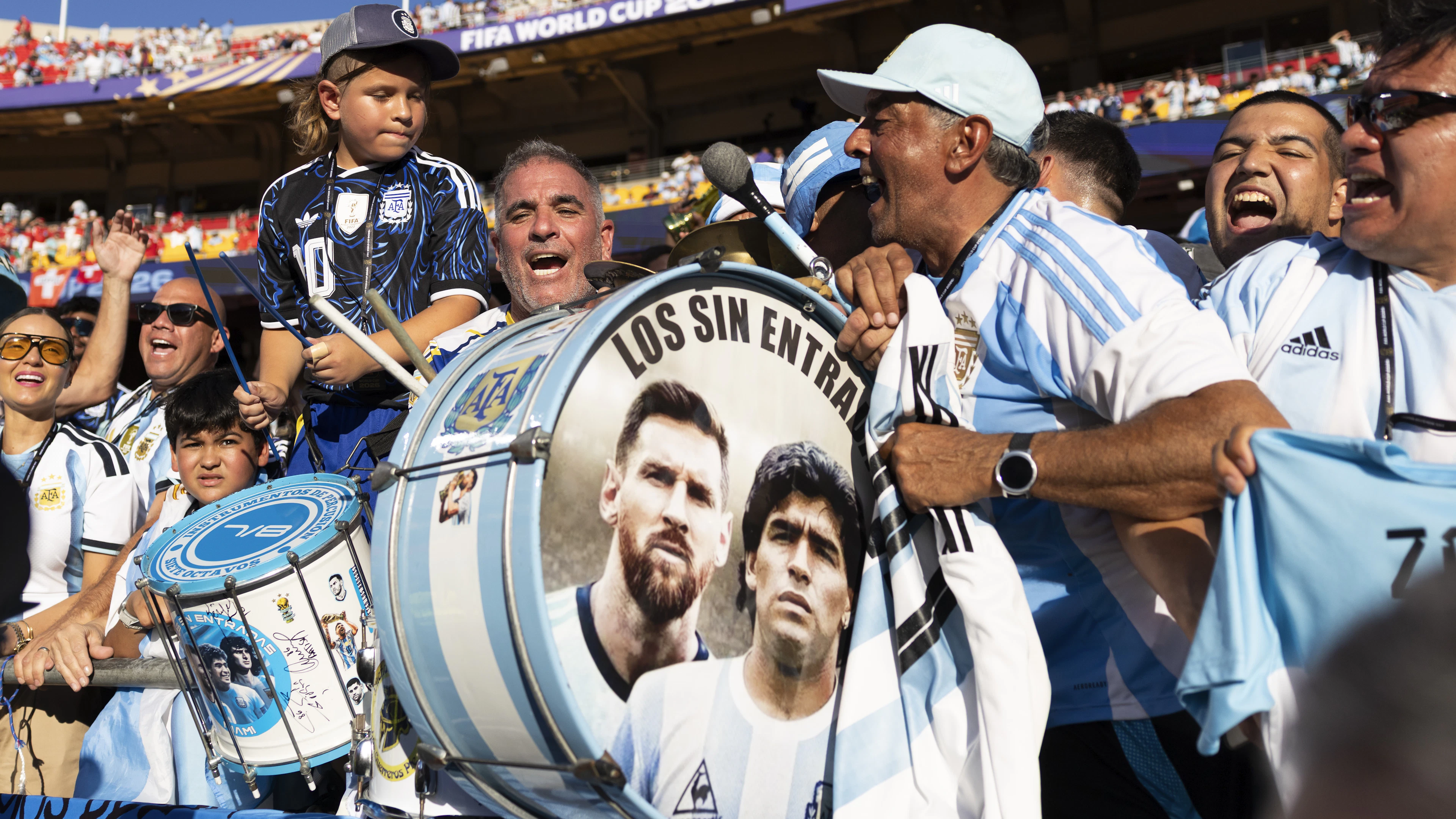 Lors de ce Mondial, l'Argentine domine aussi dans les tribunes.