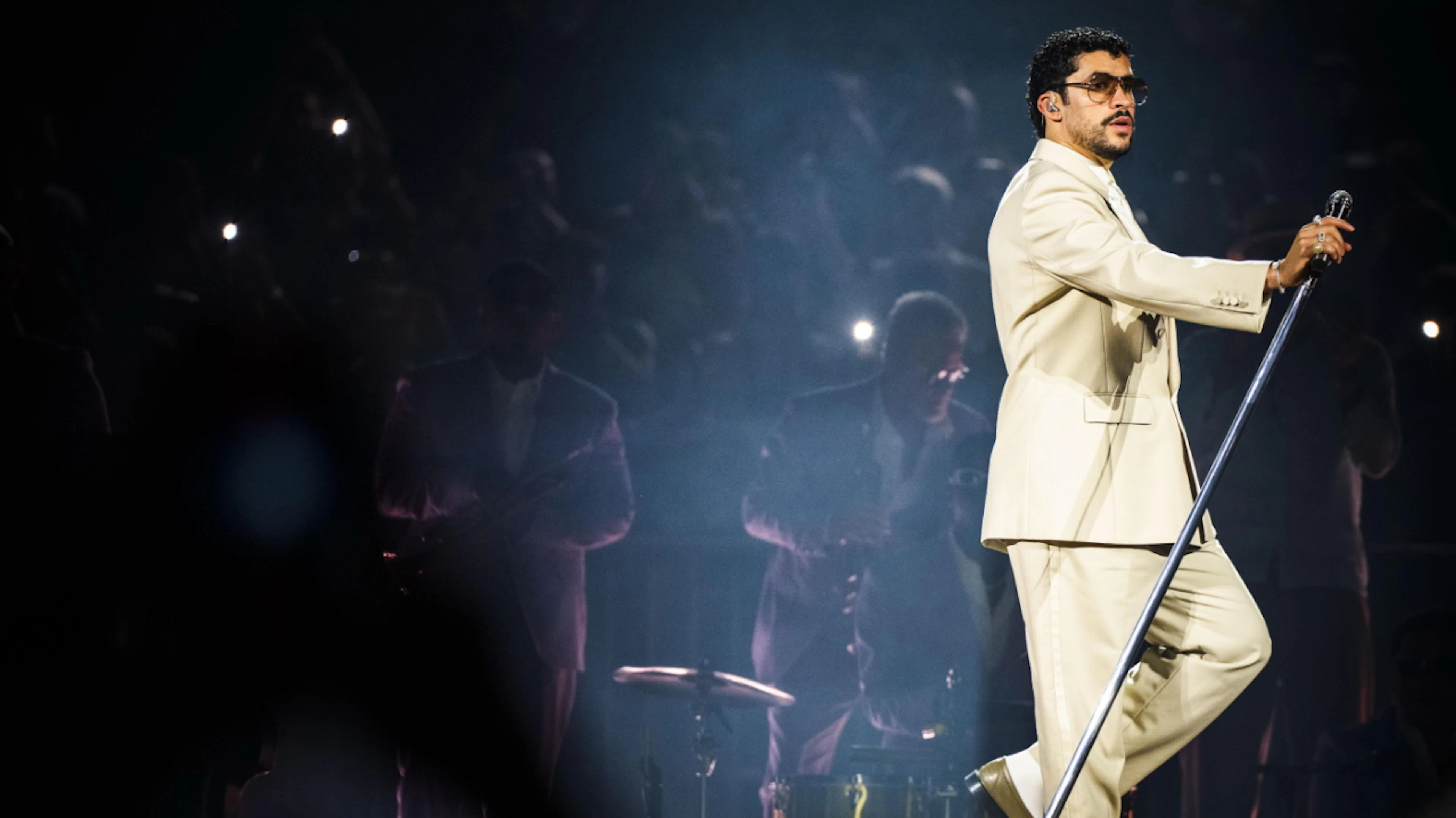 Un concert en plein air de Bad Bunny samedi soir à Milan a été annulé en raison d'une violente tempête de grêle (archives).