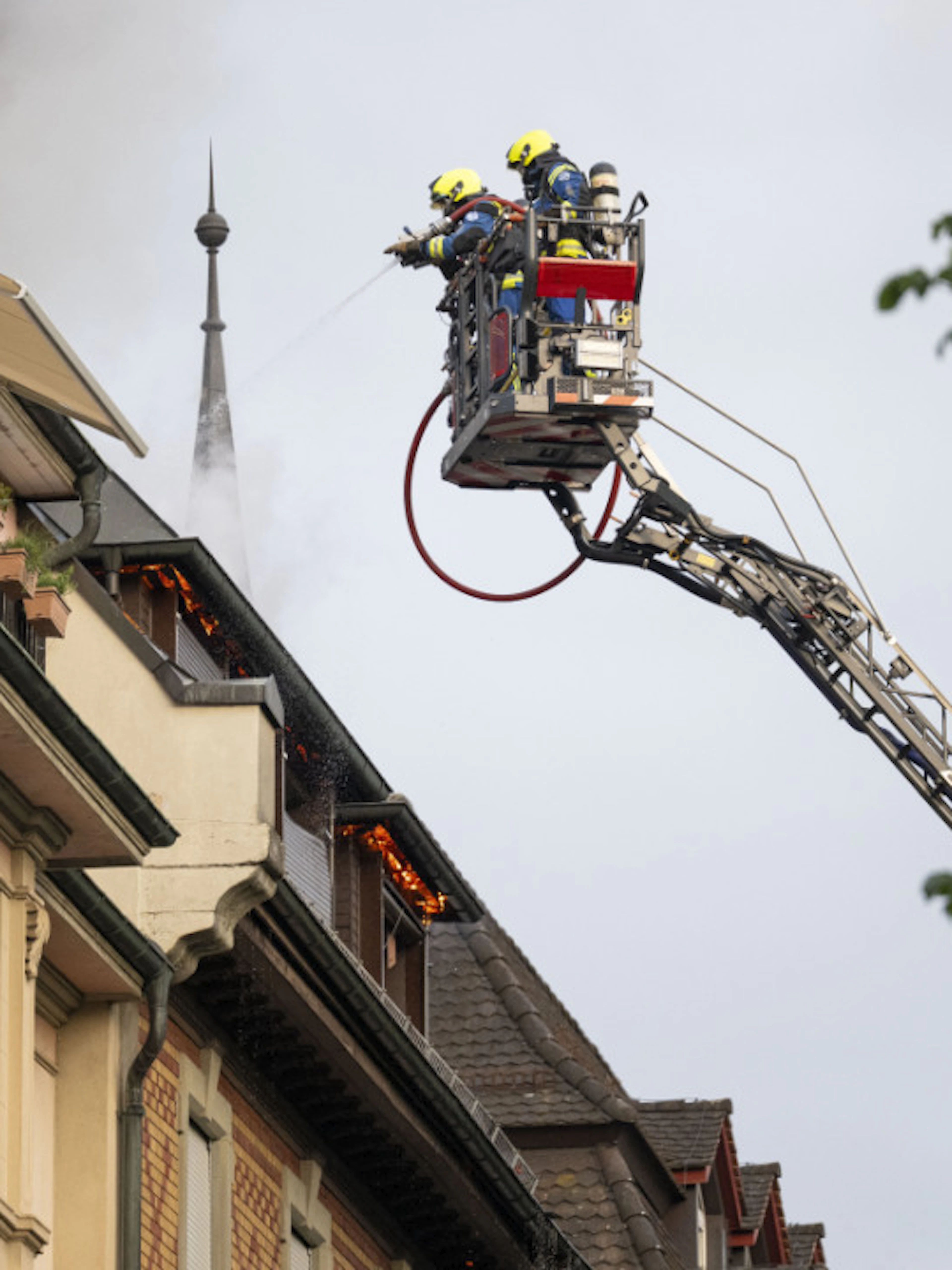 Un incendie dans les combles d'un hôtel