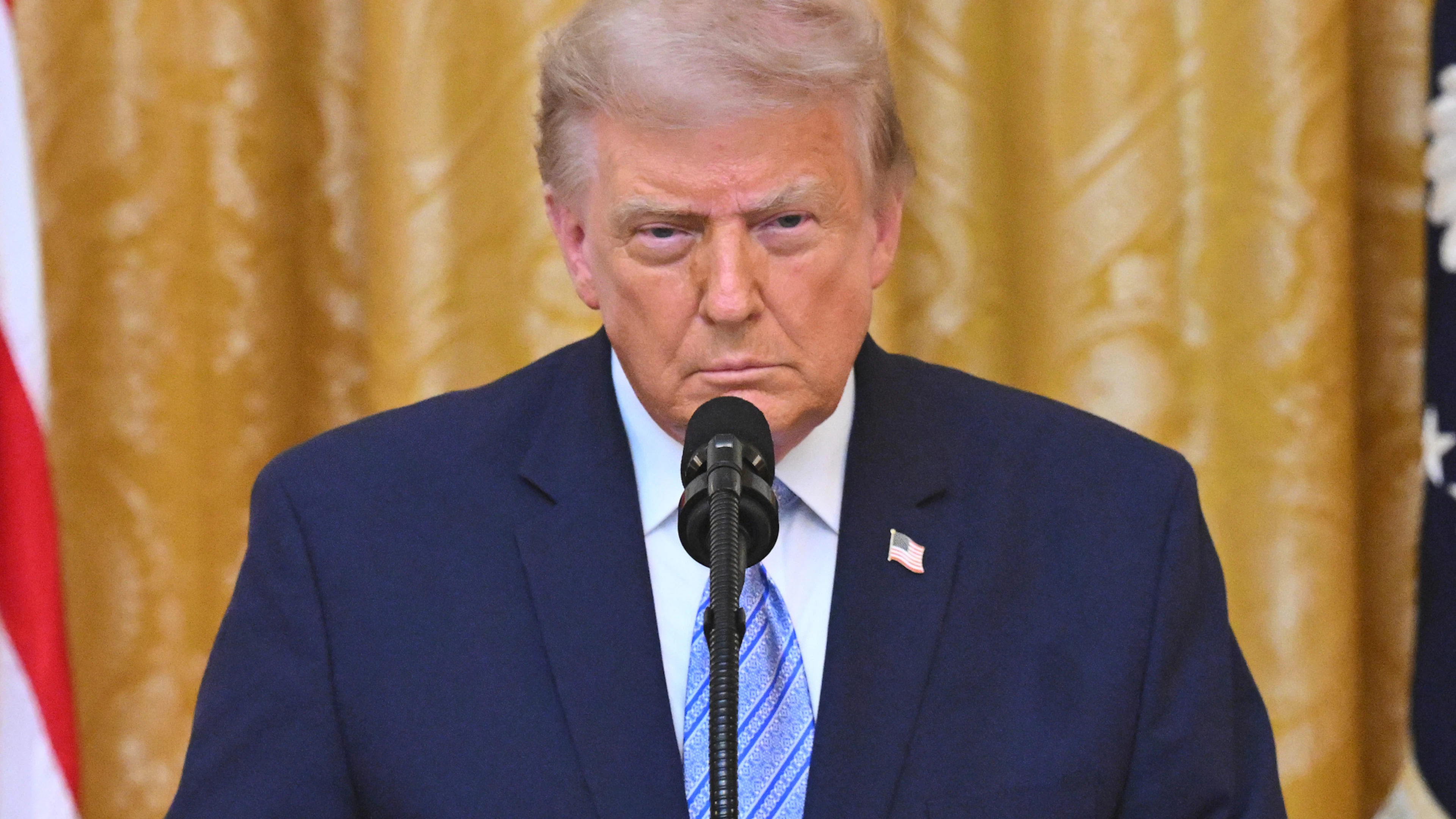 Support for Donald Trump continues to decline in the U.S. (File photo)