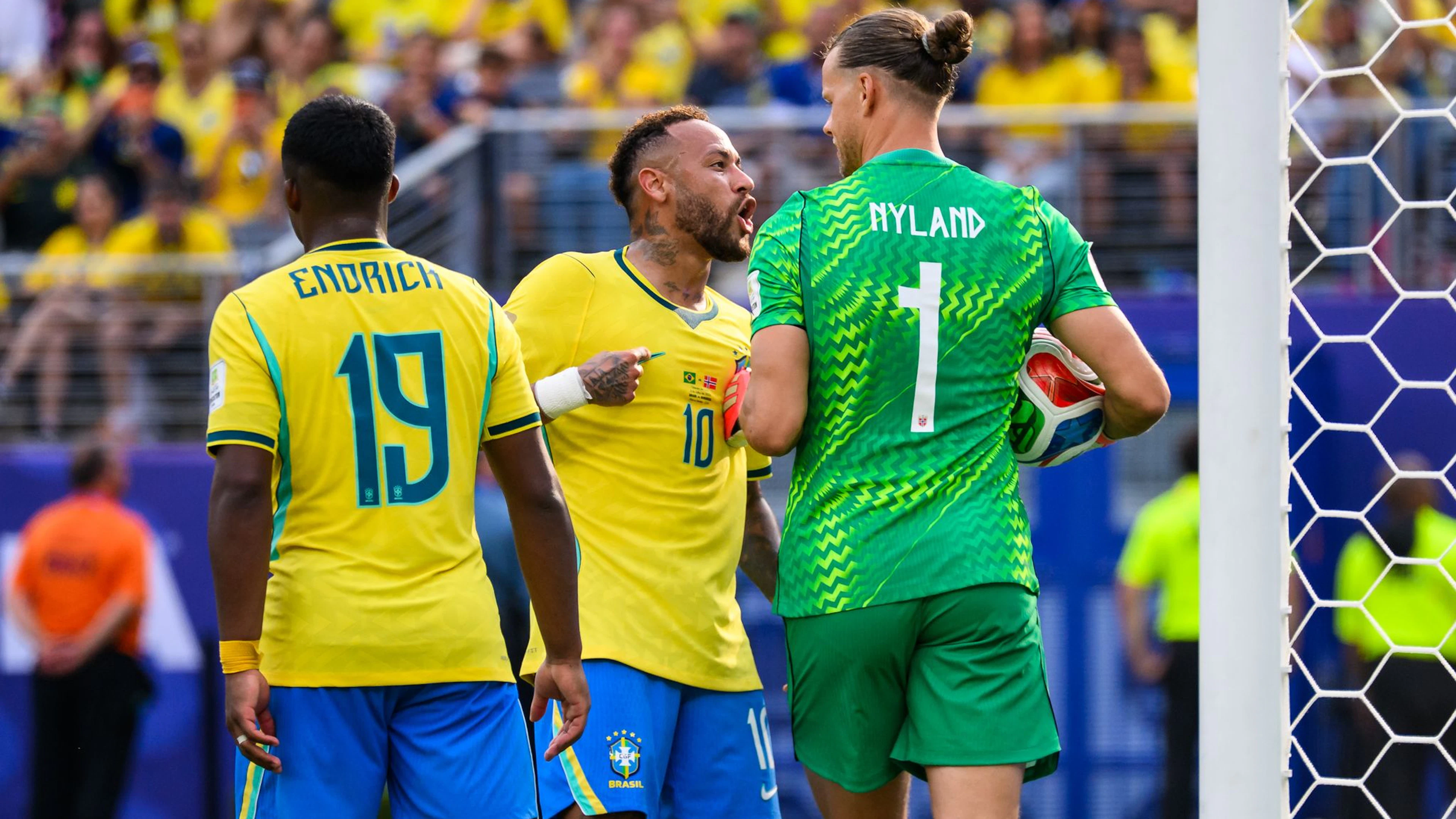 Il portiere norvegese Örjan Nyland ha dato filo da torcere anche alle stelle del Brasile.
