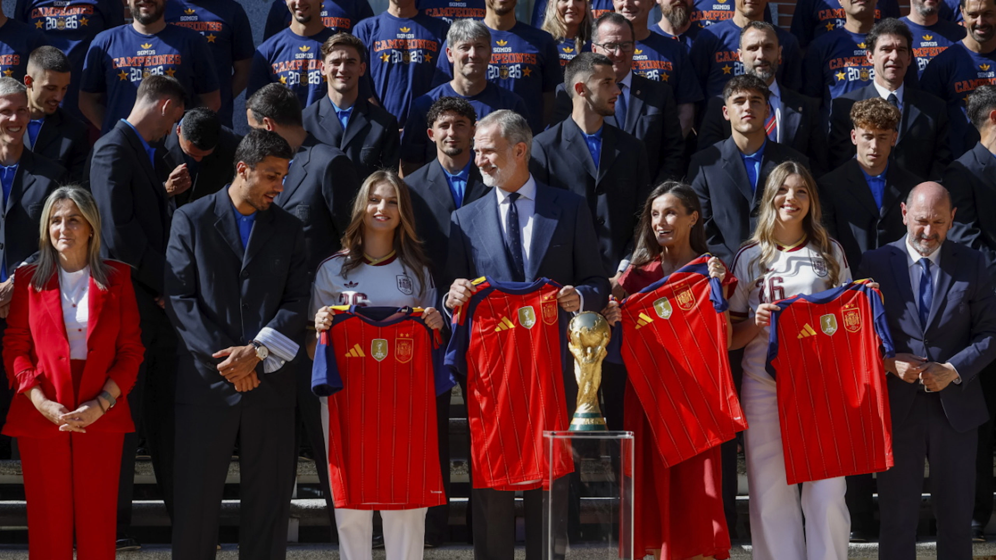 Le roi Felipe VI accueille les champions du monde avec un vibrant hommage