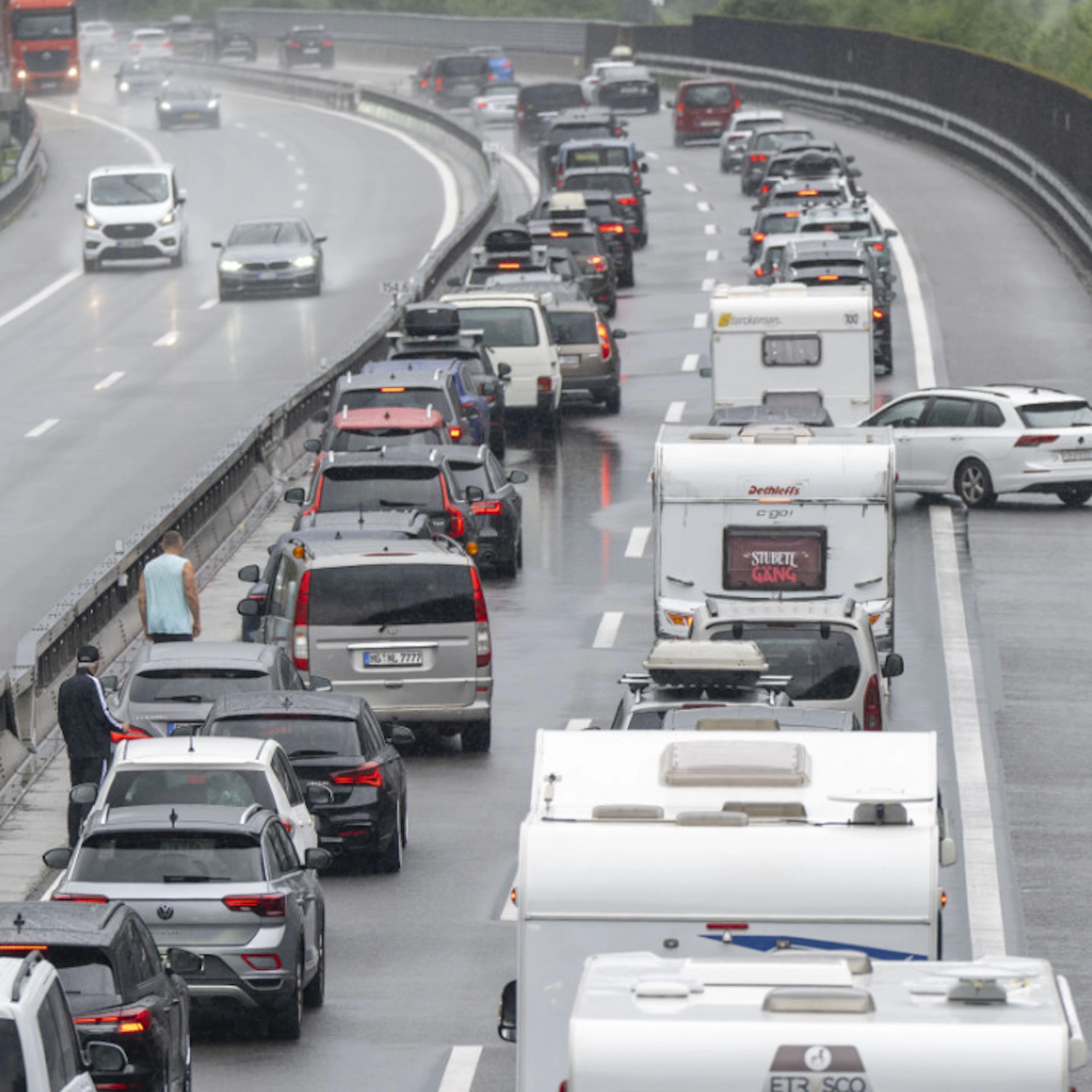 Southbound vacation traffic