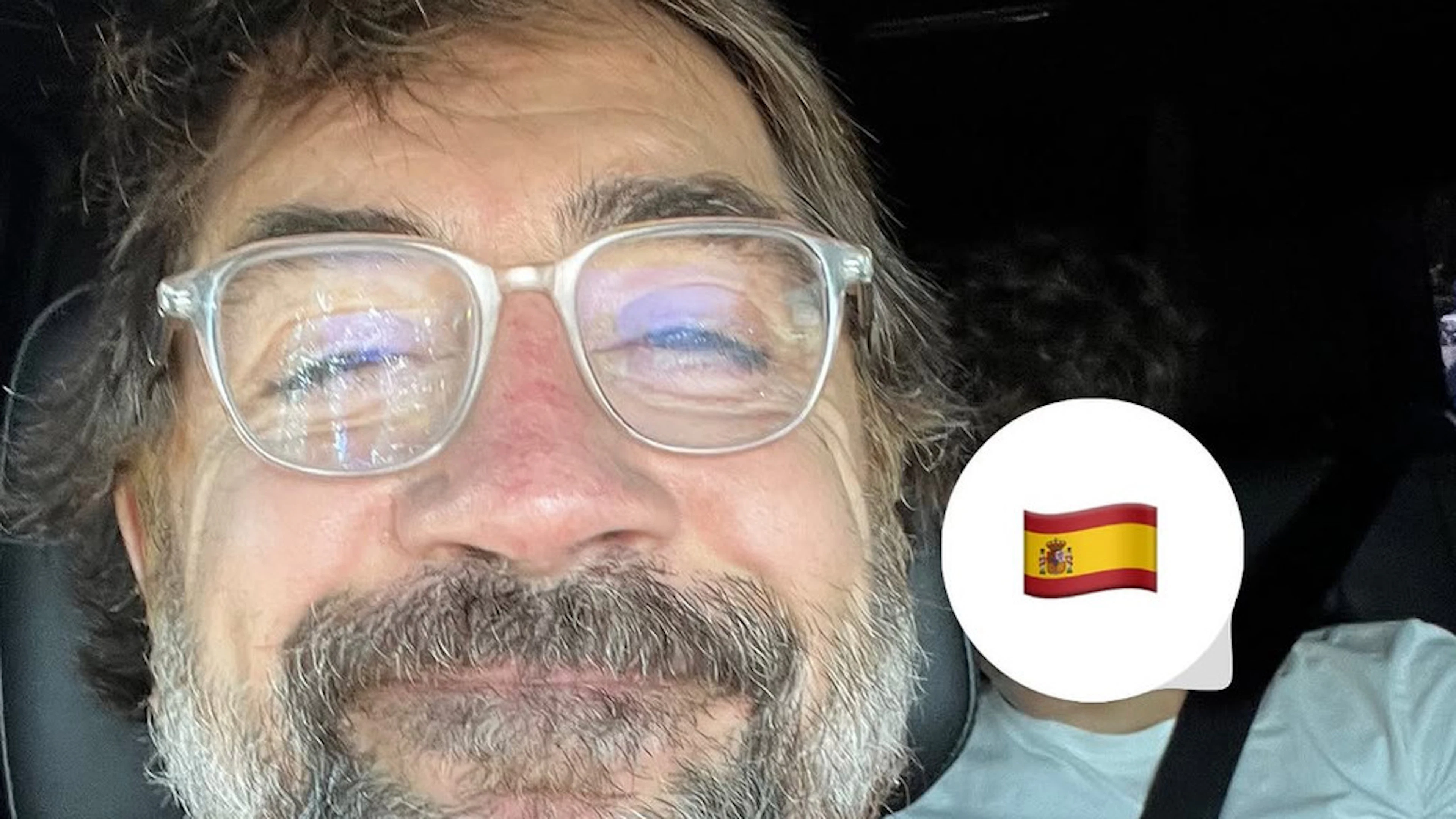 Javier Bardem célèbre la victoire de l'Espagne à la Coupe du monde