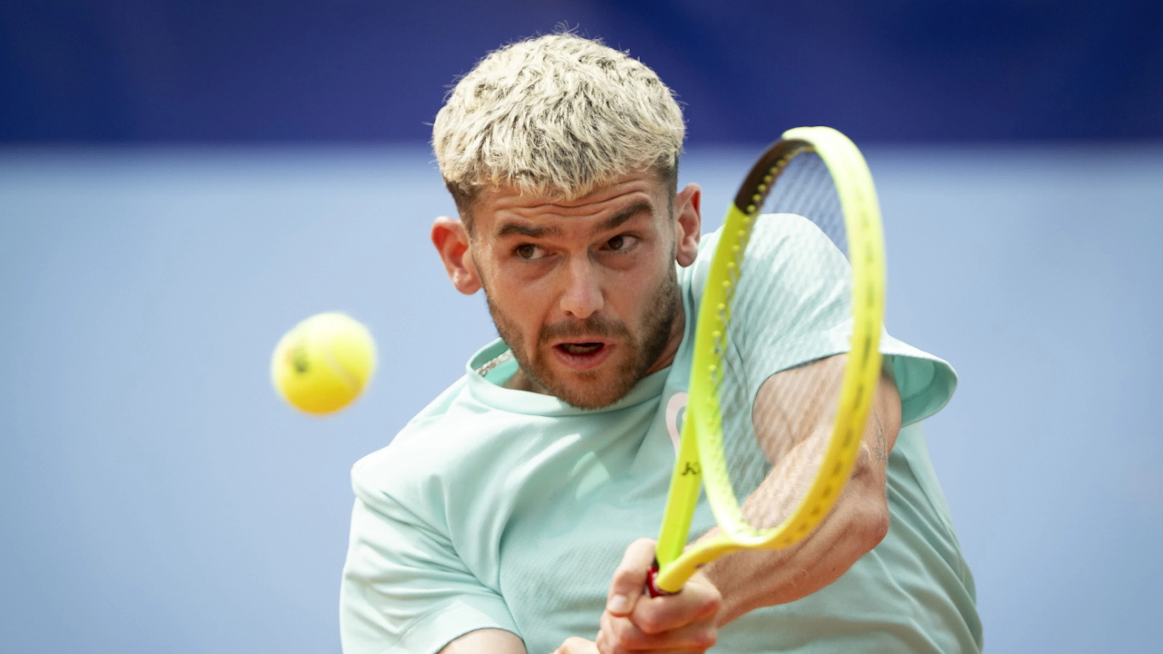 Hart erkämpfter Sieg zum Auftakt: Jérôme Kym steht beim Challenger-Turnier in Zug im Achtelfinal