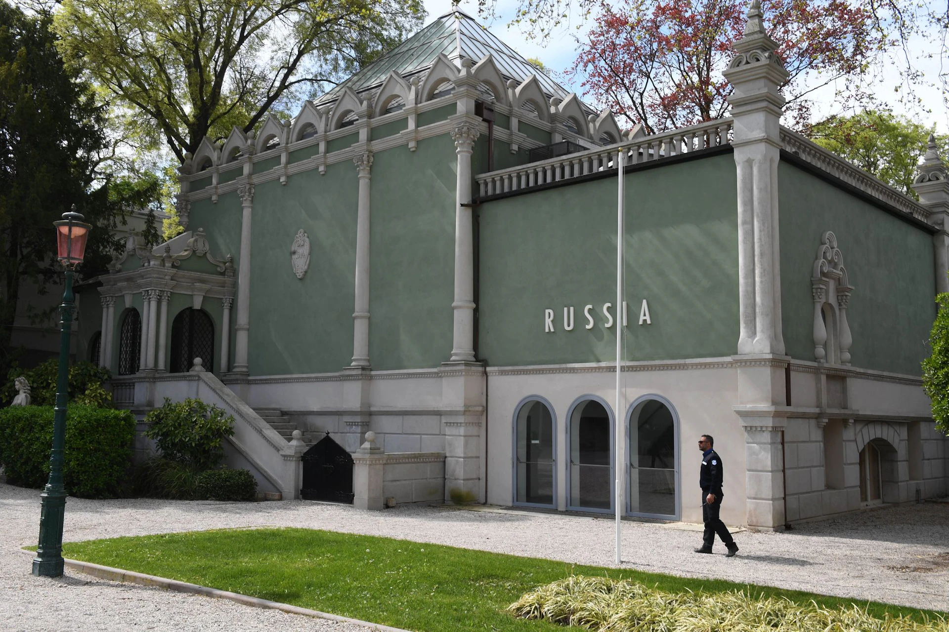 Der russische Pavillon bei der Kunstbiennale in Venedig ist umstritten. (Archivbild) 