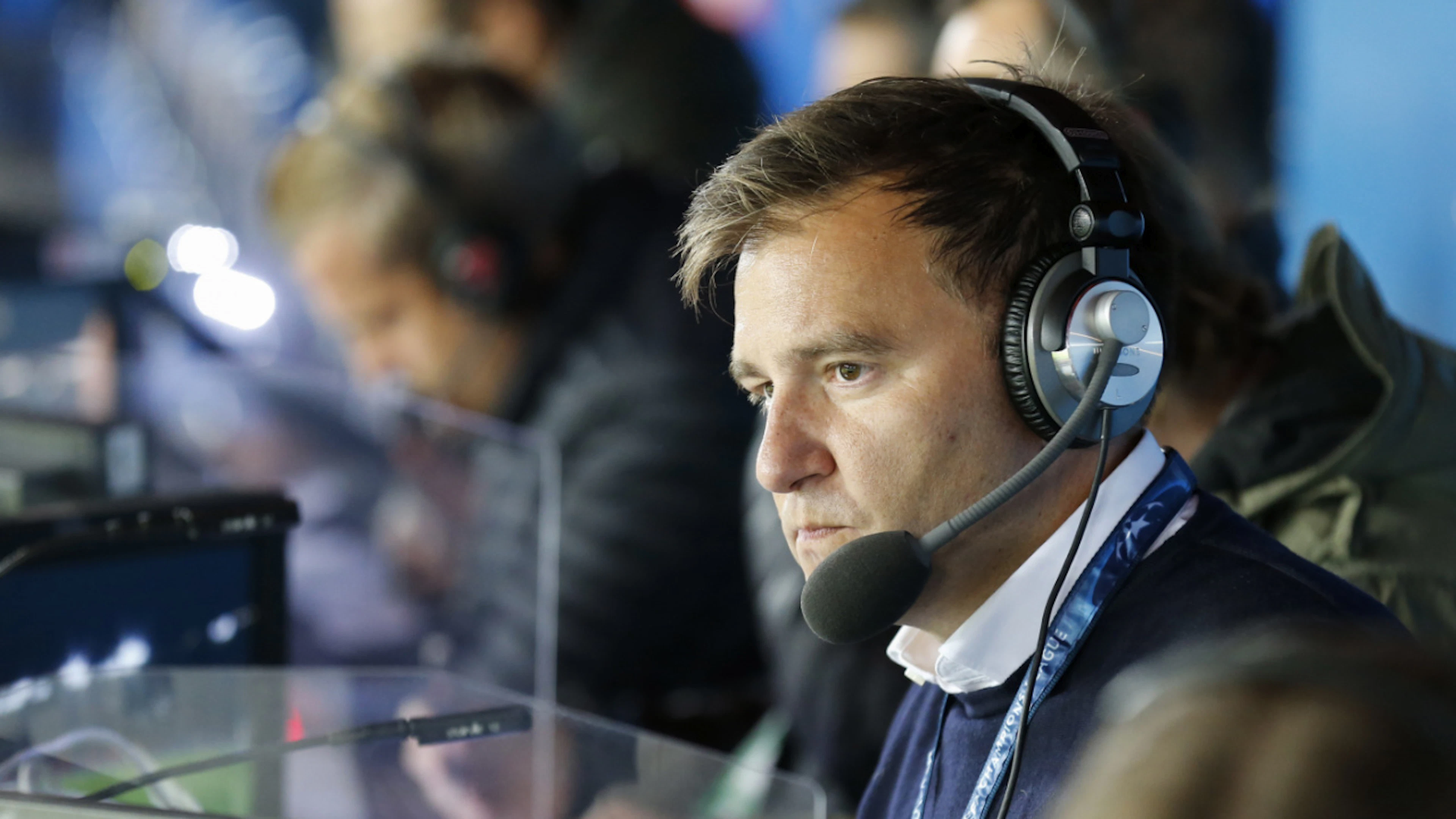 SRF (pictured: Sascha Ruefer, commentator for all Swiss games) is very satisfied with the World Cup results