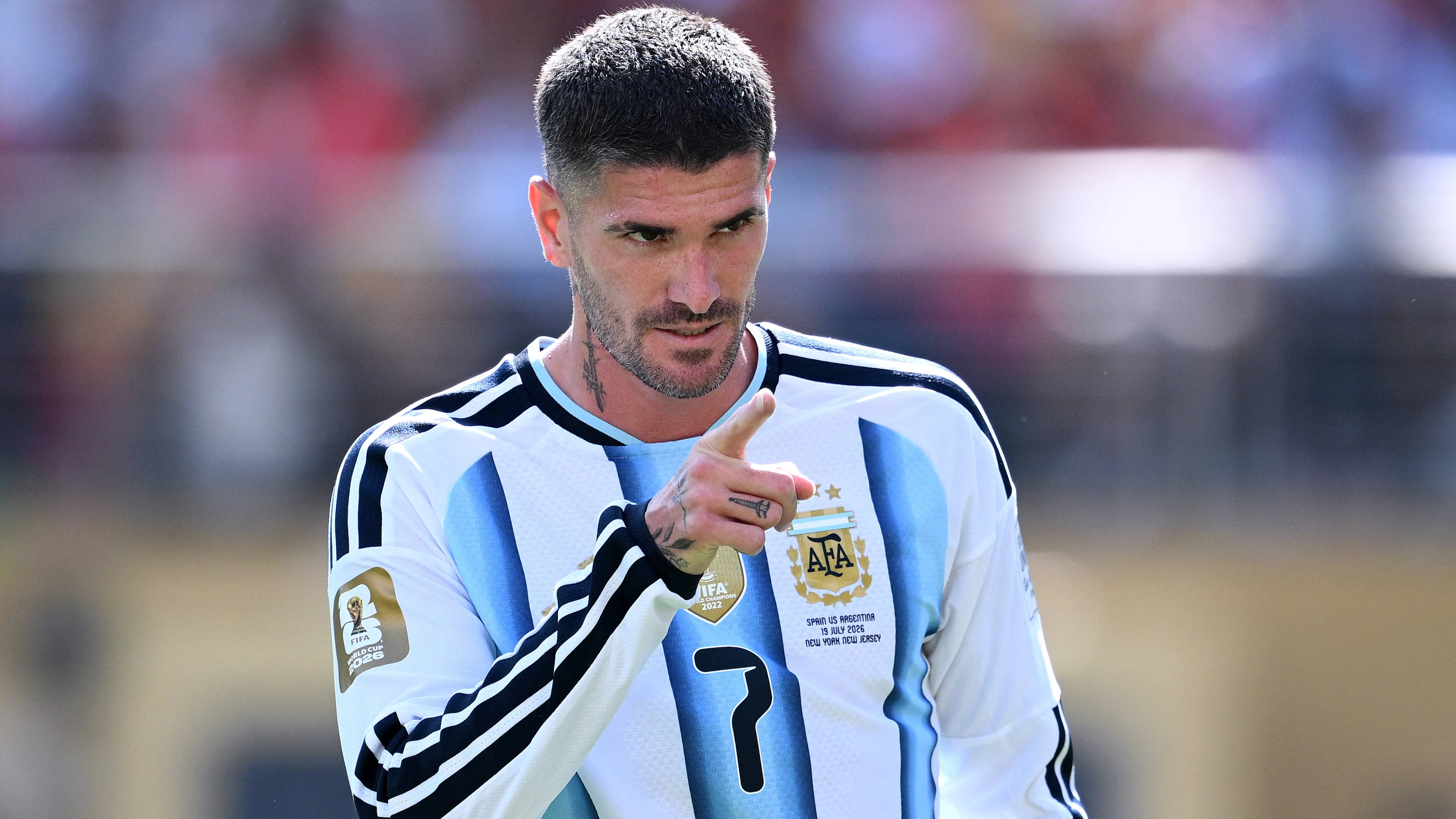 Sur Instagram, Rodrigo de Paul a réagit aux critiques visant l'Argentine lundi.
