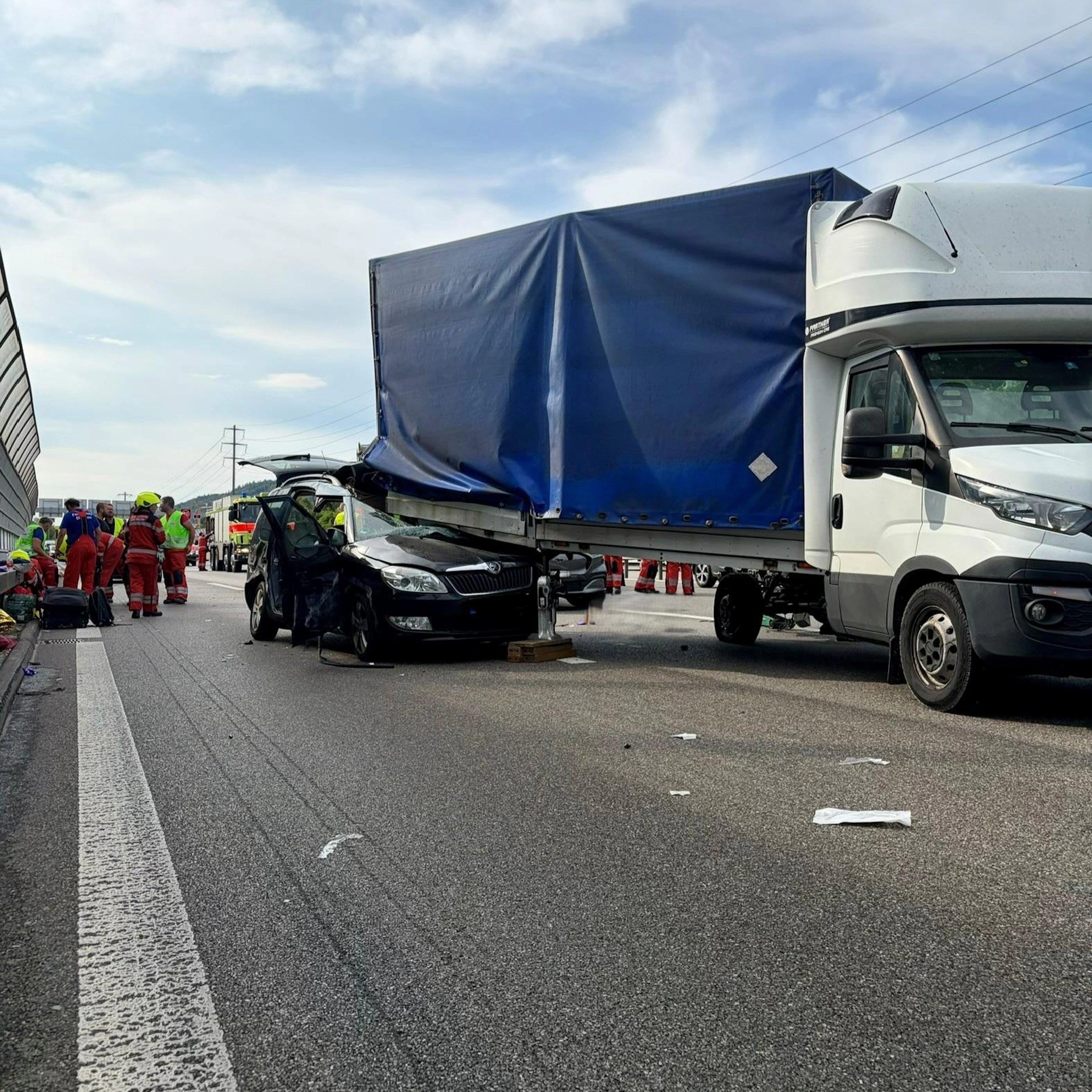 Schwerer Unfall auf der A1