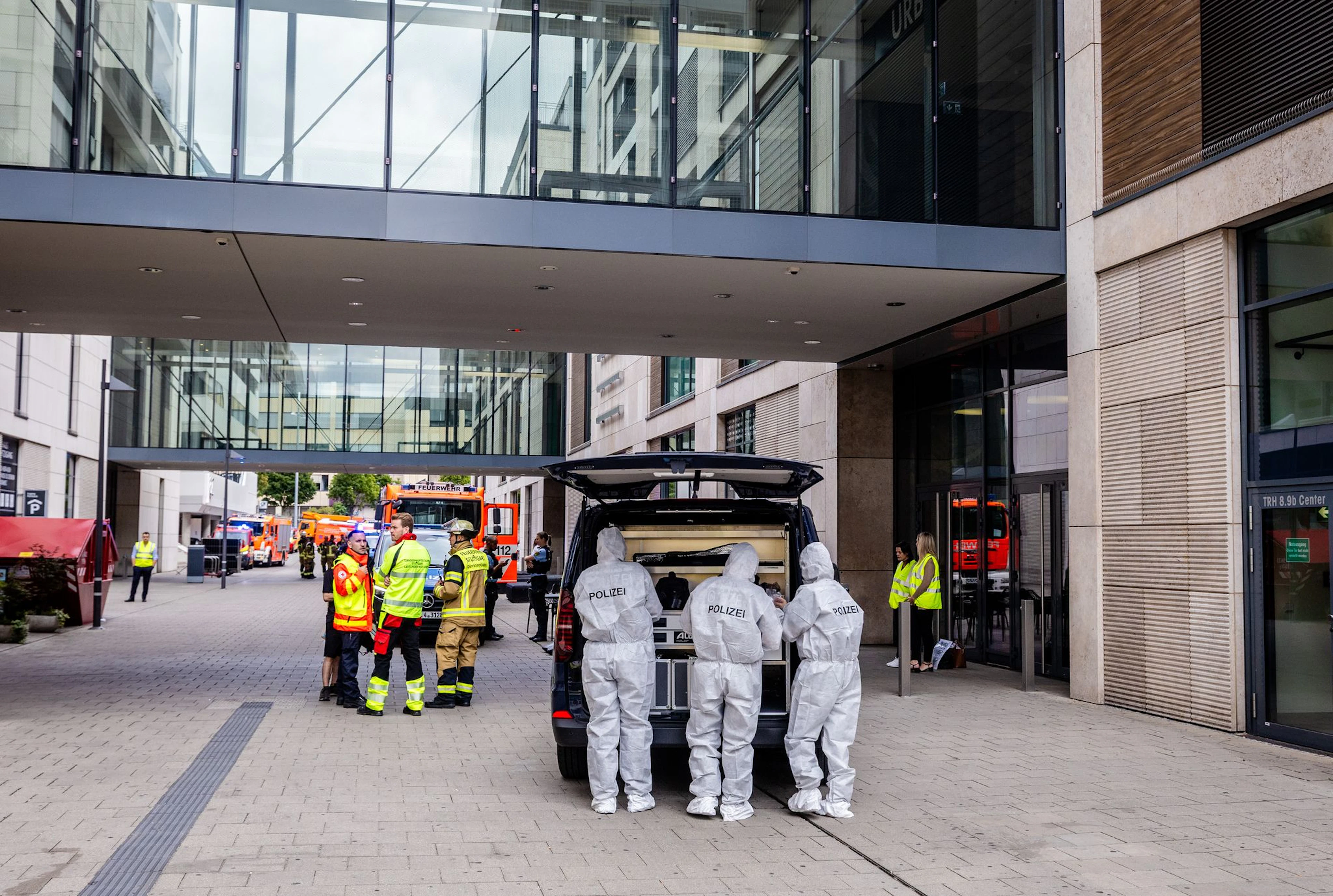 Das Einkaufszentrum wurde zwischenzeitlich abgesperrt.