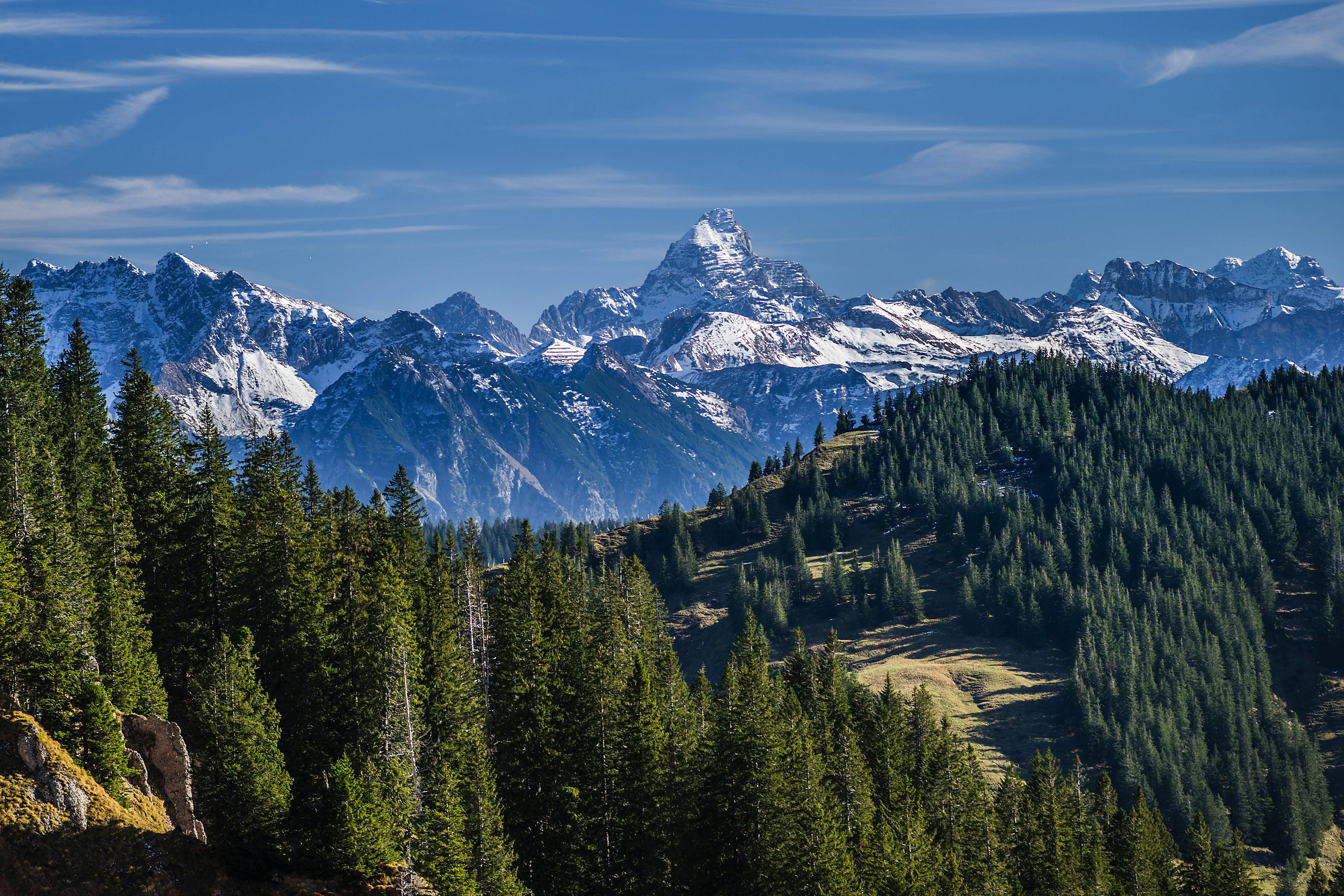 Der Hochvogel in den Allgäuer Alpen wird von Geologen streng überwacht.