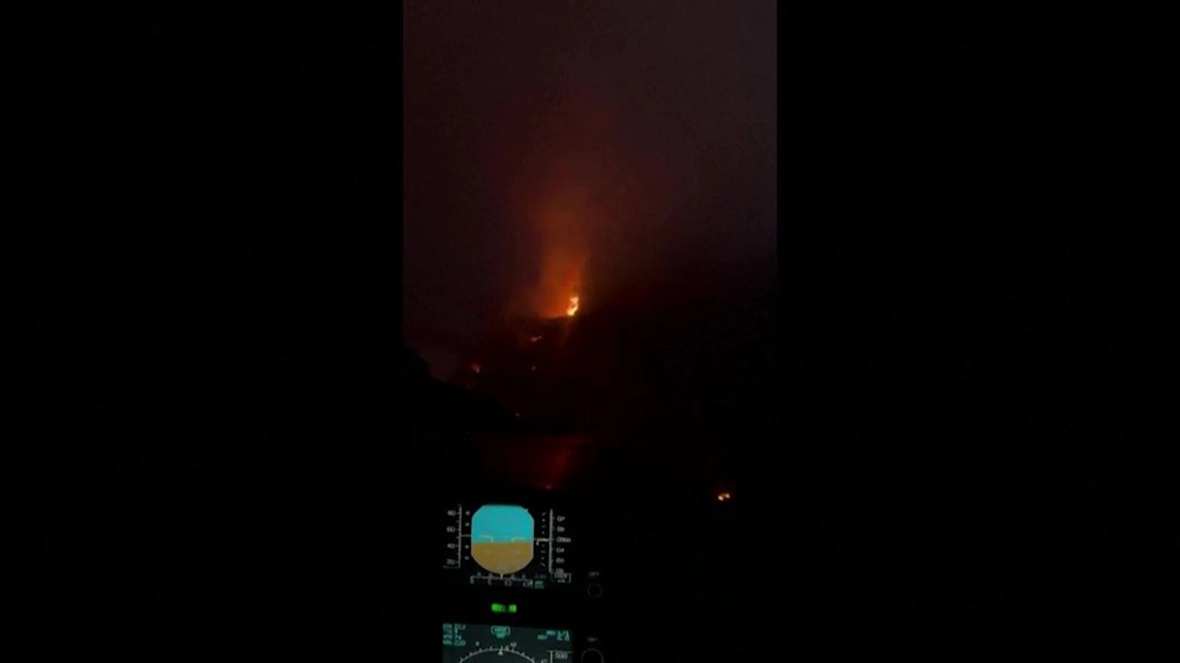 Images aériennes des incendies en Gironde et dans les Landes