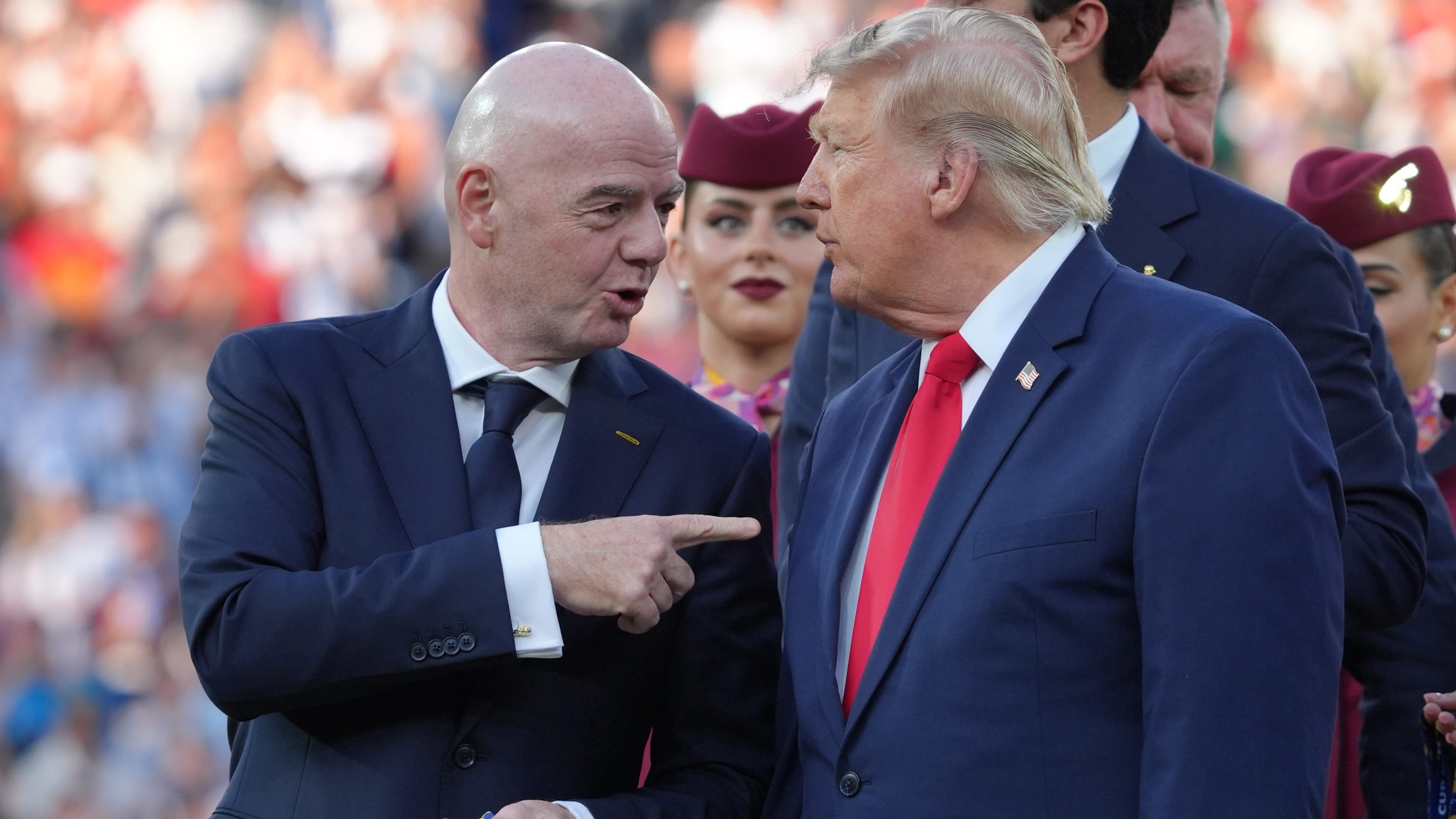 They get along well: Gianni Infantino and Donald Trump